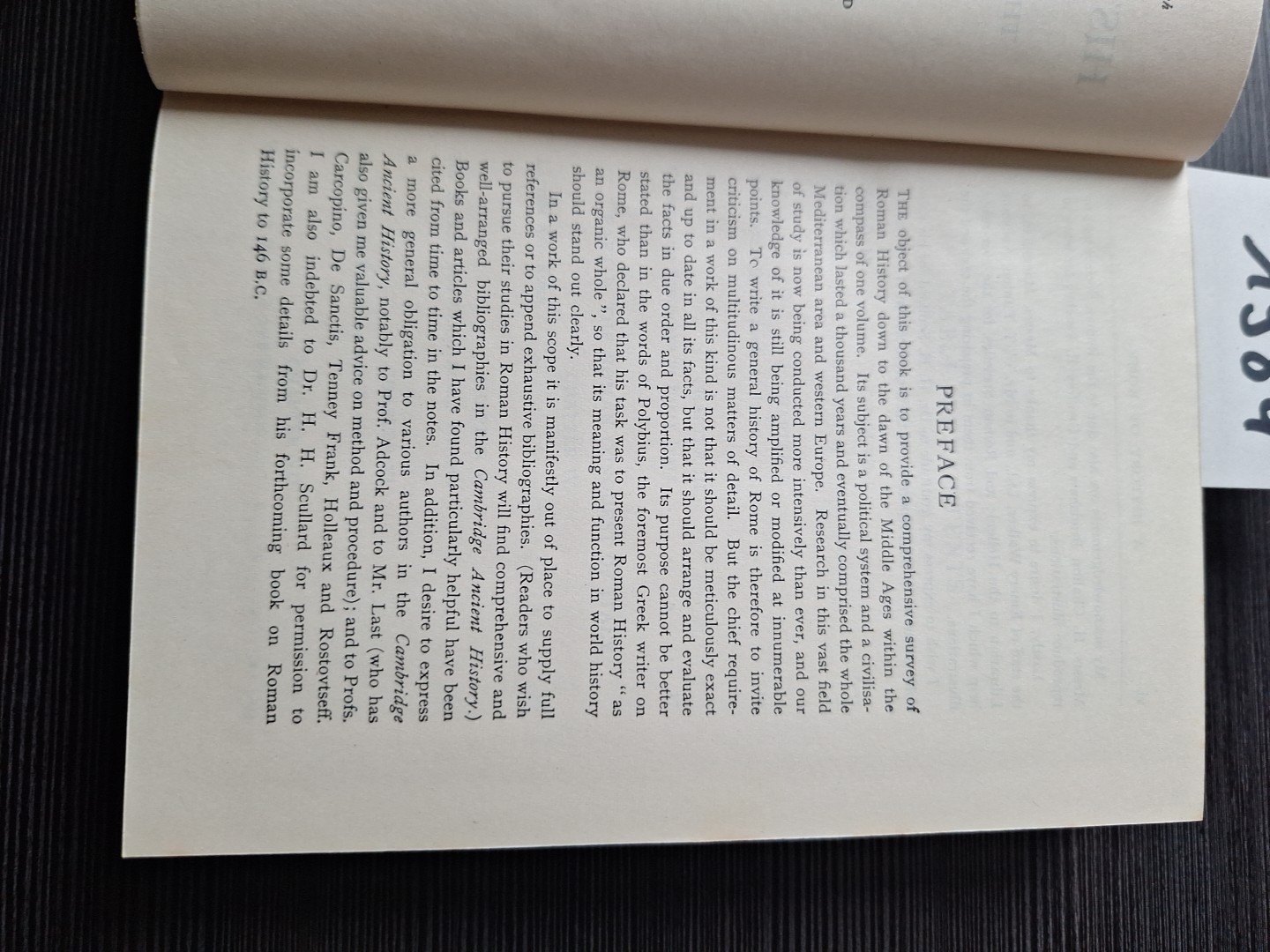 A History of Rome by M. Cary – Second Edition 1957