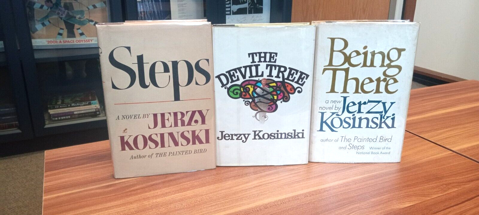 RARE SIGNED TYPESCRIPT AND NOVELS STEPS BEING THERE Jerzy Kosinski Devil Tree