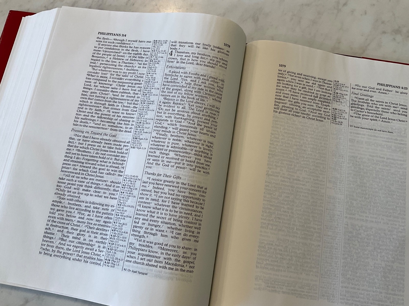 NIV Wide Margin Reference Bible Cambridge Hardcover Text 1984