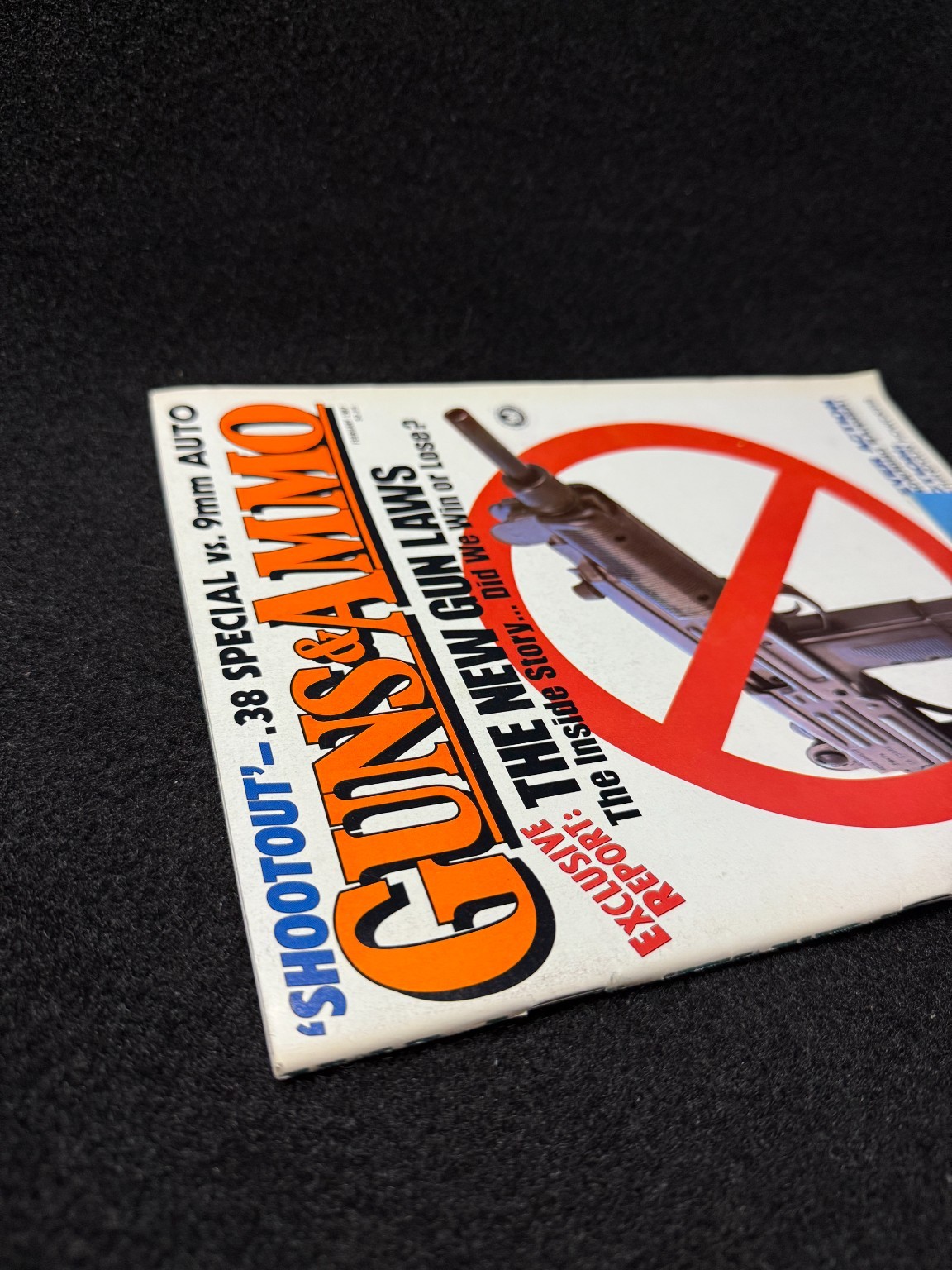 Guns & Ammo Magazine February 1987 New Gun Laws Firearms Hunting Vintage