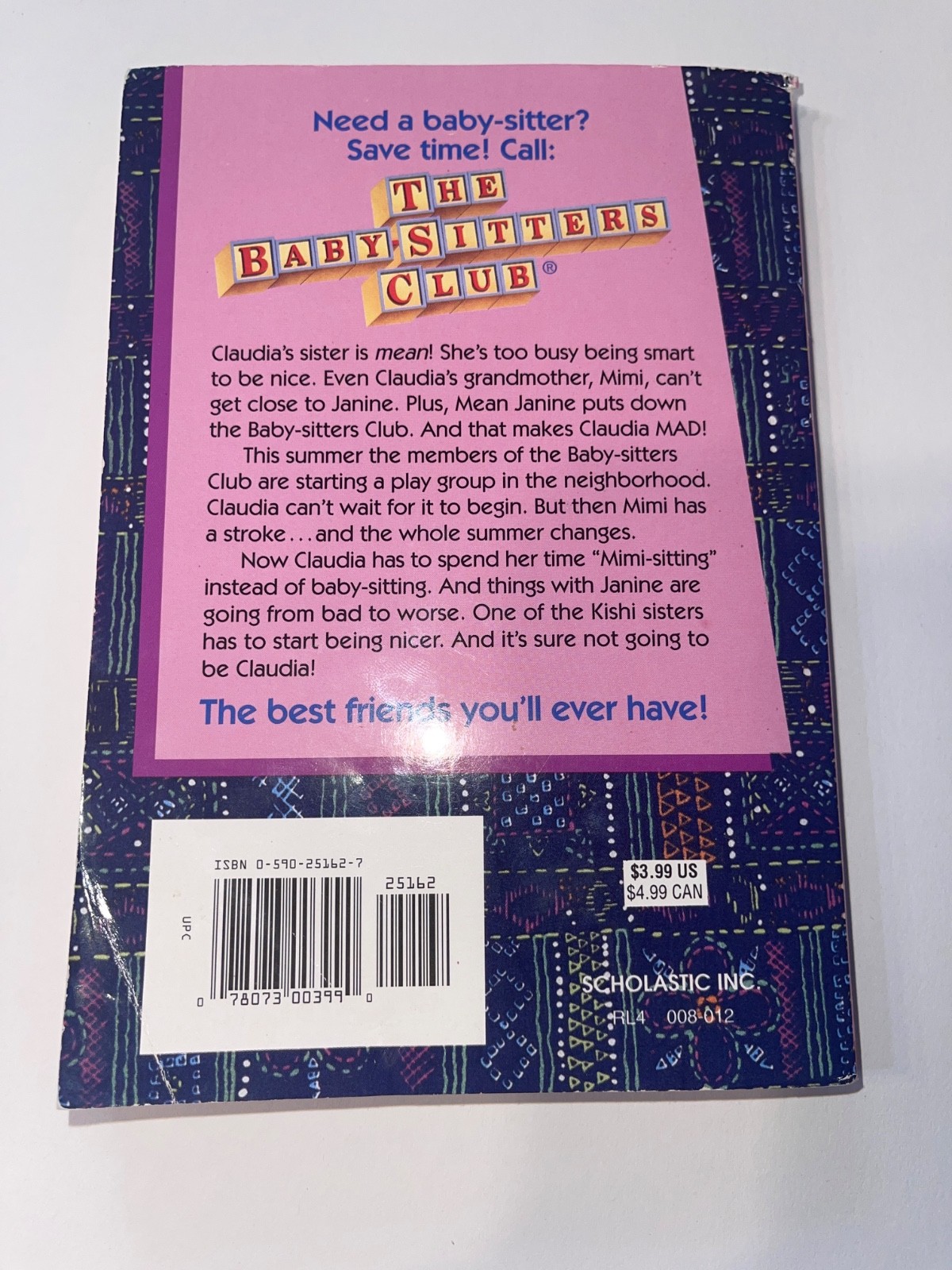 Claudia and Mean Janine by Ann M. Martin (1995, Trade Paperback)