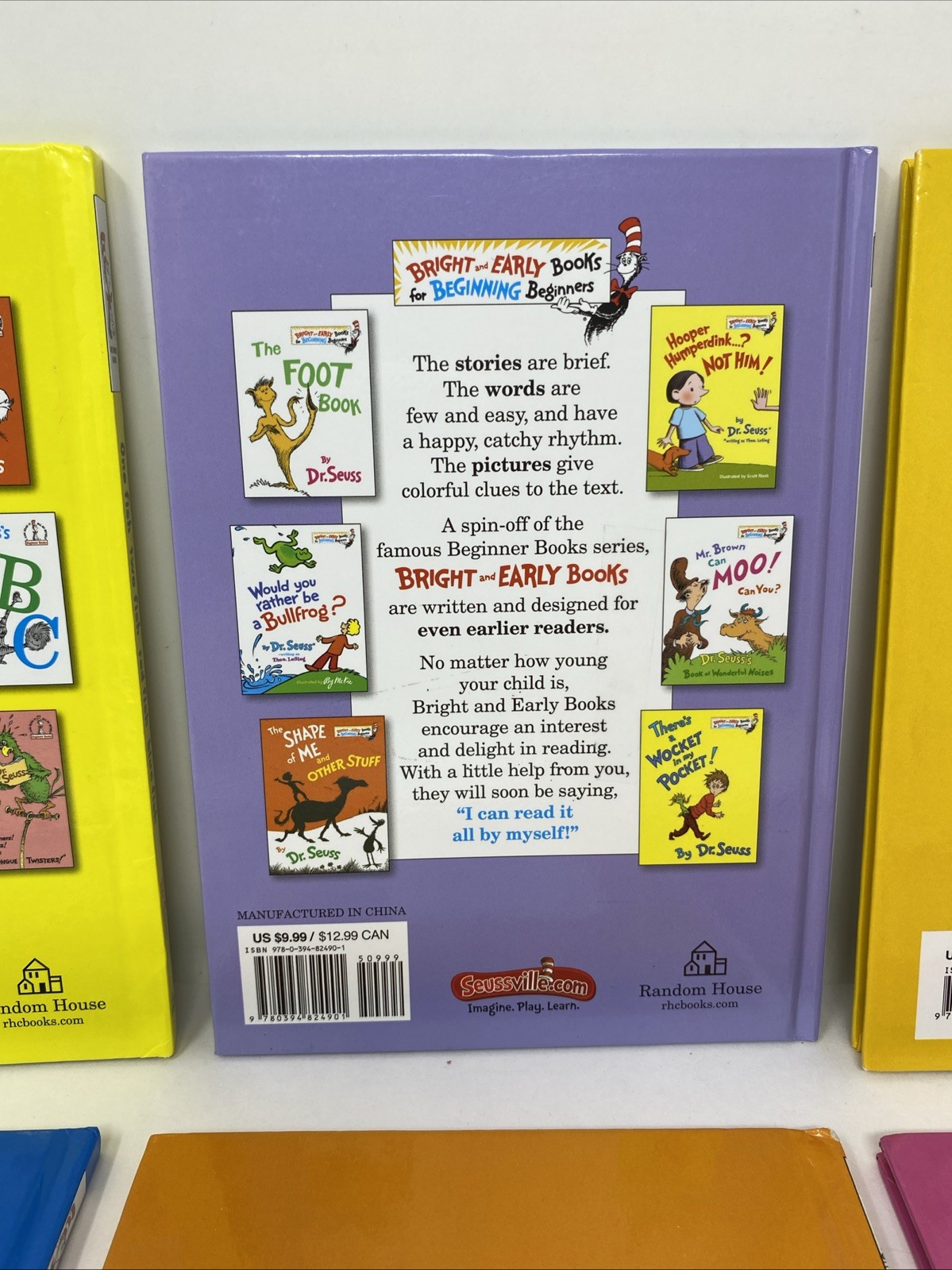 Lot of 6 Dr. Seuss Cat In The Hat Beginner Books HC 9.25 x 6.75 FREE SHIPPING!