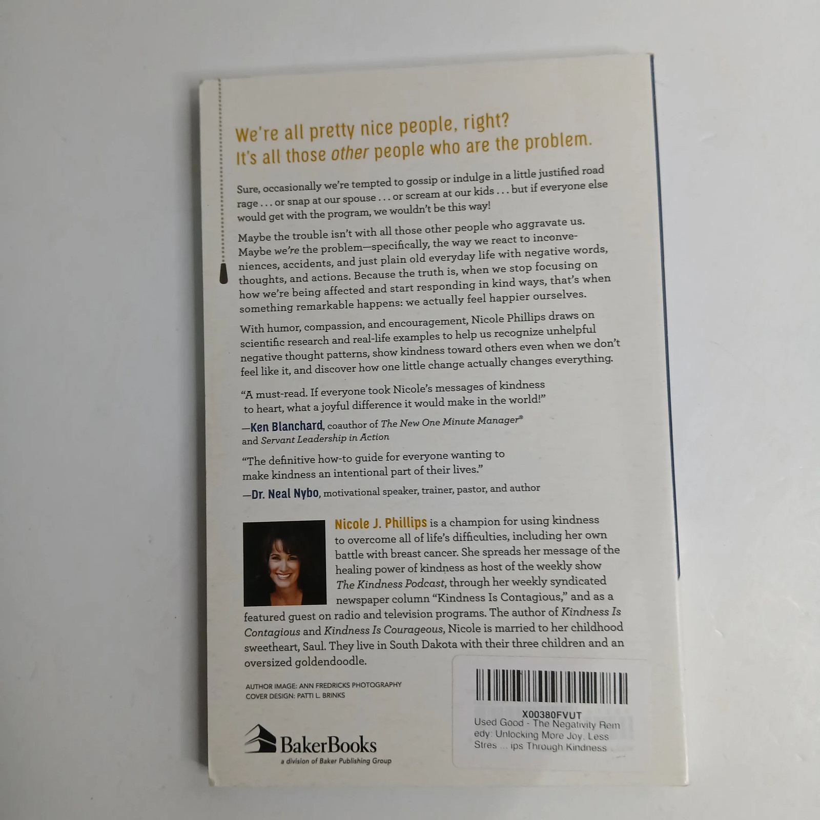 The Negativity Remedy by Nicole J. Phillips Book Paperback