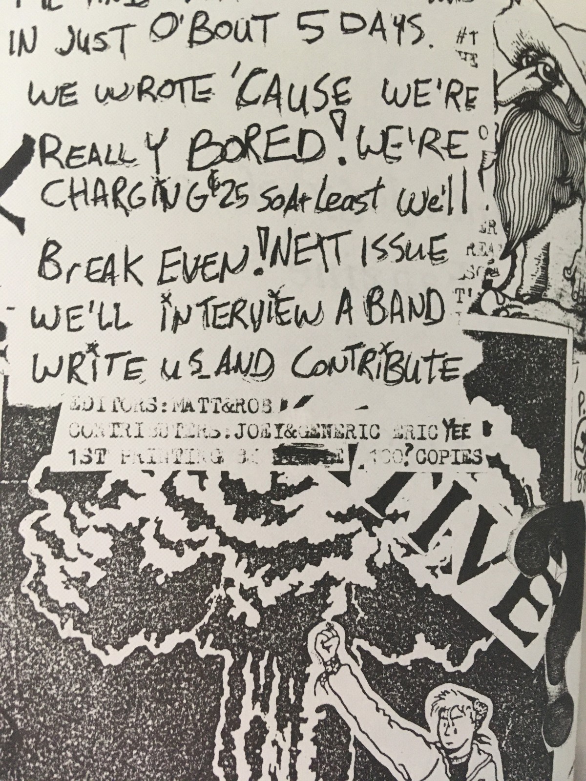 ABSOLUTE ZIPPO: A Fanzine’s Anthology pb Eggplant punk zine Gilman Op Ivy 1st