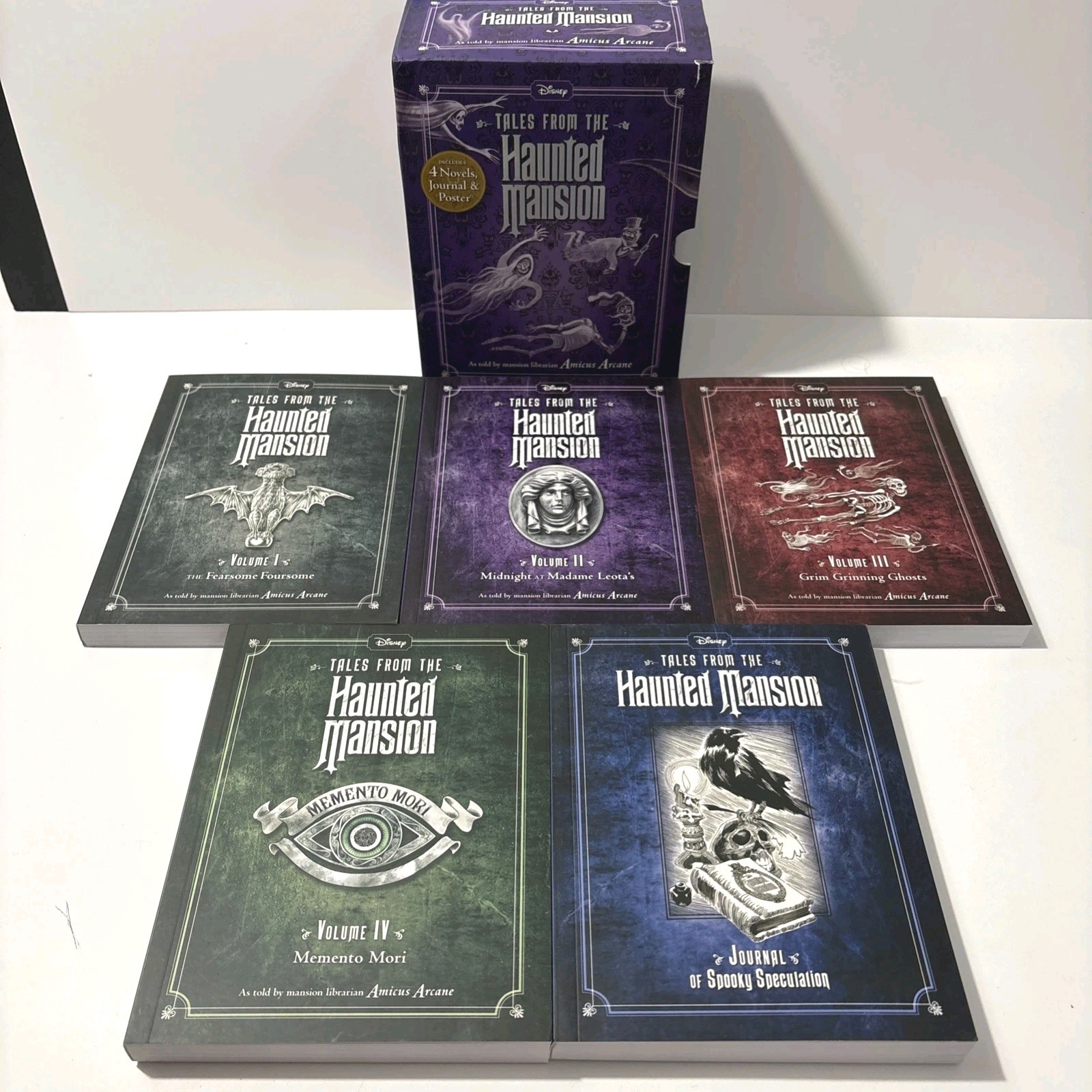 Disney Tales From The Haunted Mansion 5-BOOK BOX SET Journal Amicus Arcane