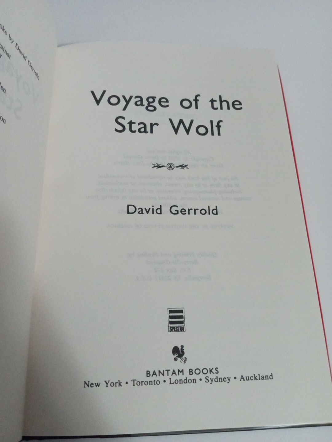 Voyage Of The Star Wolf by David Gerrold – 1990 BCE Bantam Books