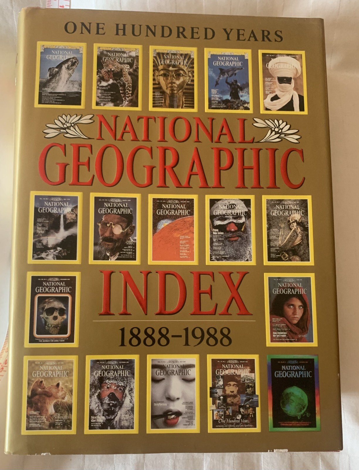 100 YEARS NATIONAL GEOGRAPHIC INDEX 1888-1988; Hardcover w/Dust Jacket