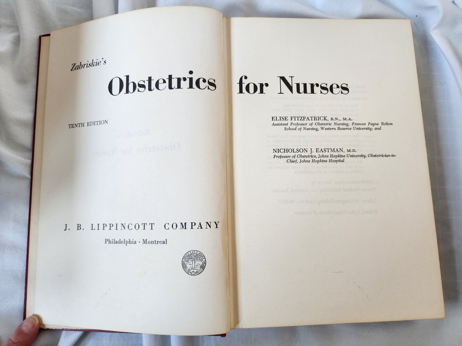 Vintage Nursing Student Textbook Bundle 1950s 1960s Hardcovers Varied Subjects