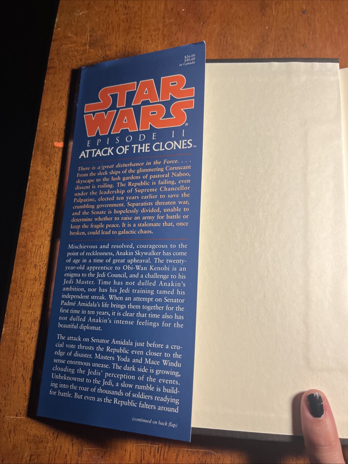 Star Wars Episode II Attack of the Clones HC 2002 R.A. Salvatore 1st Edition DJ