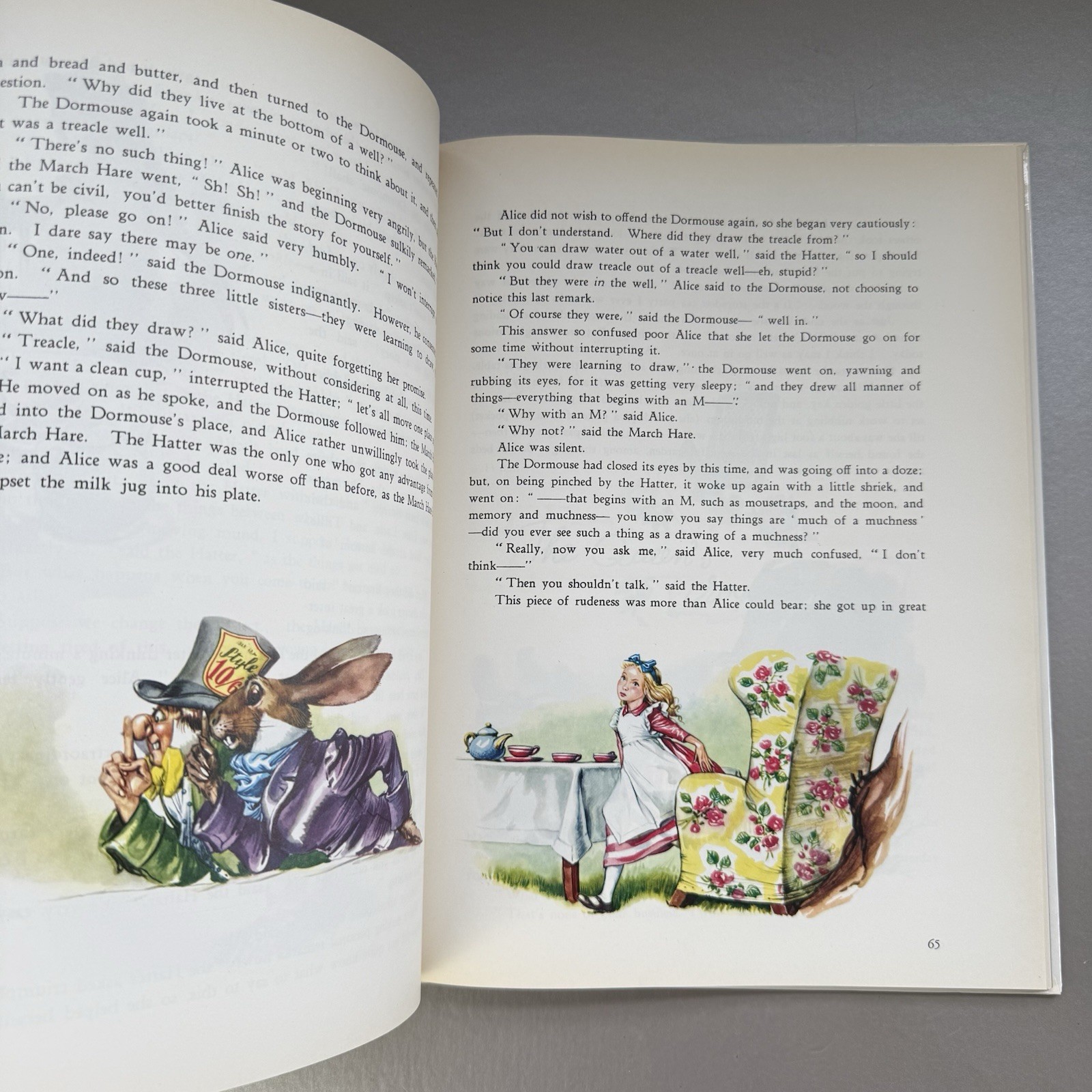 ALICE IN WONDERLAND – LEWIS CARROLL – ILLUST MARAJA-1986 grosset & dunlap hbk
