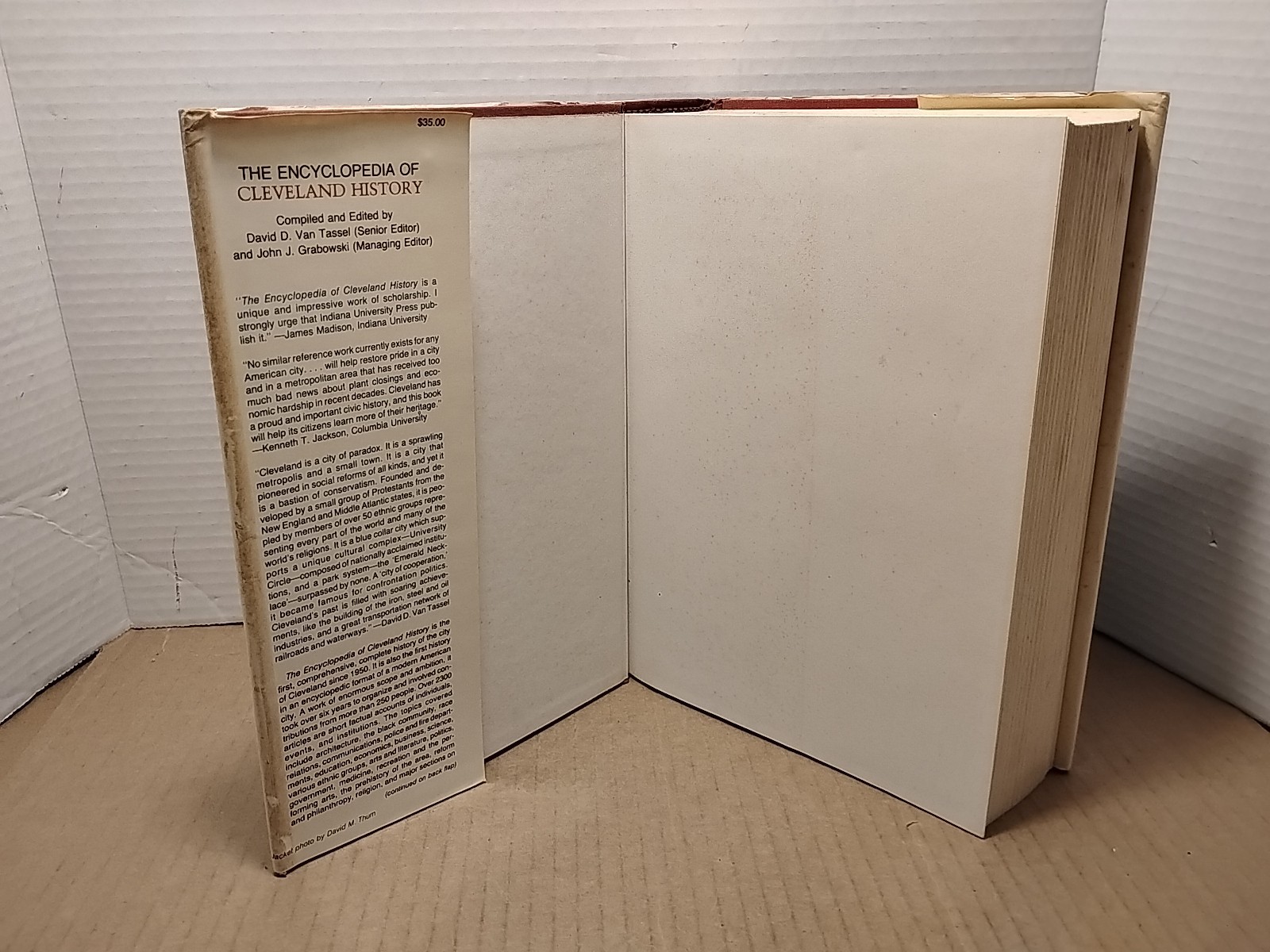 Encyclopedia of Cleveland History by John J. Grabowski – 1987 – Hardcover w/ DJ
