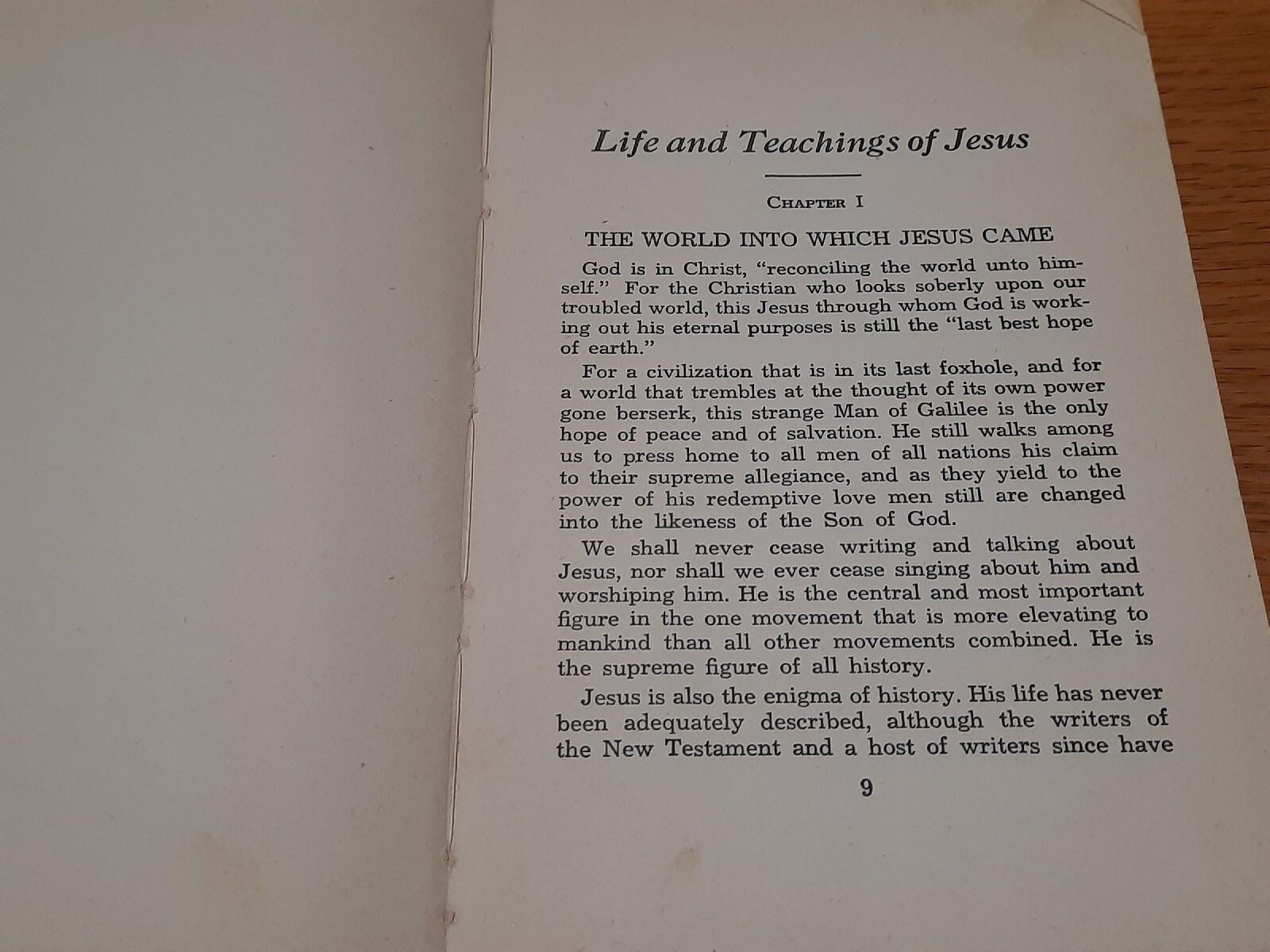 Life and Teachings of Jesus T Franklin Miller Warner Press Anderson IN 1949 ED