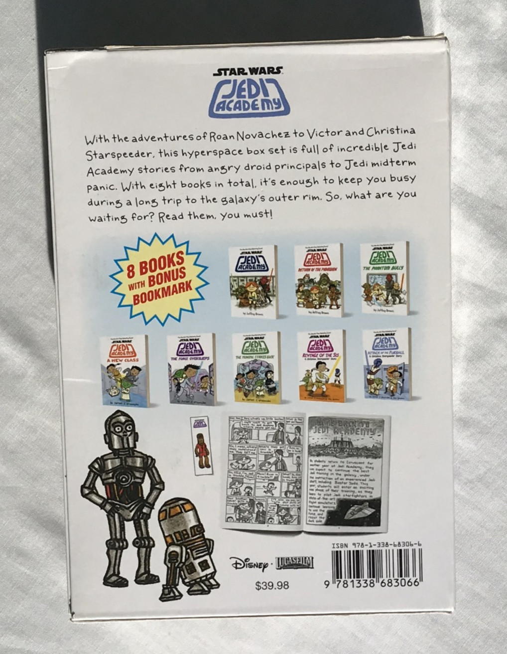 Star Wars Jedi Academy Hyperspace 8 Paperback Book Set (box torn, books ok)