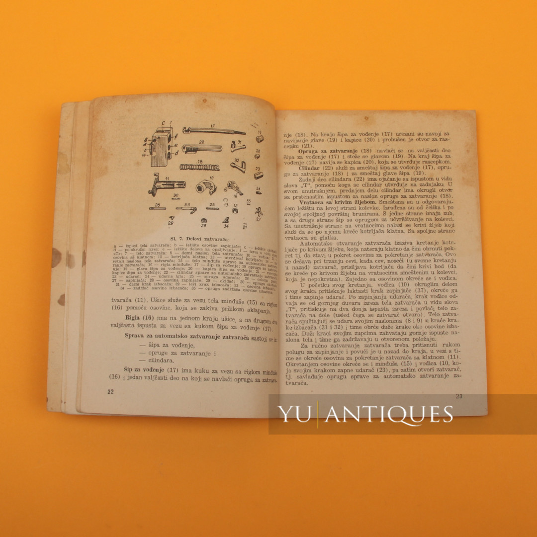 FNRY Federal People Republic Of Yugoslavia Book Rule 37mm Anti Aircraft Gun 1939