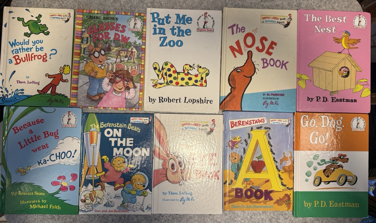 Lot Of 45 Dr. Seuss Beginner’s And Bright And Early Children’s Hardcover Books