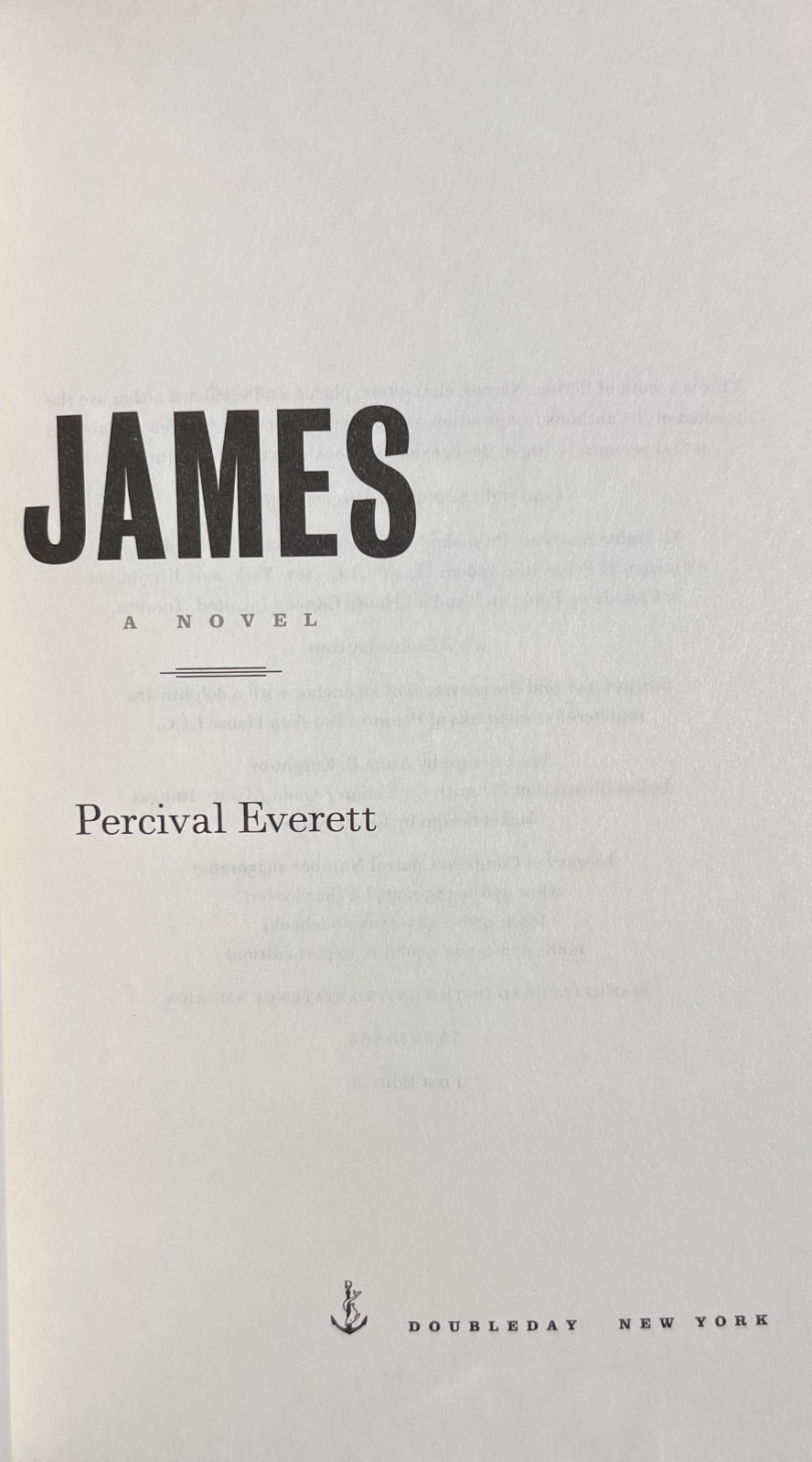 SIGNED ~ JAMES : A Novel by Percival Everett (2024, Hardcover) 1st/3rd