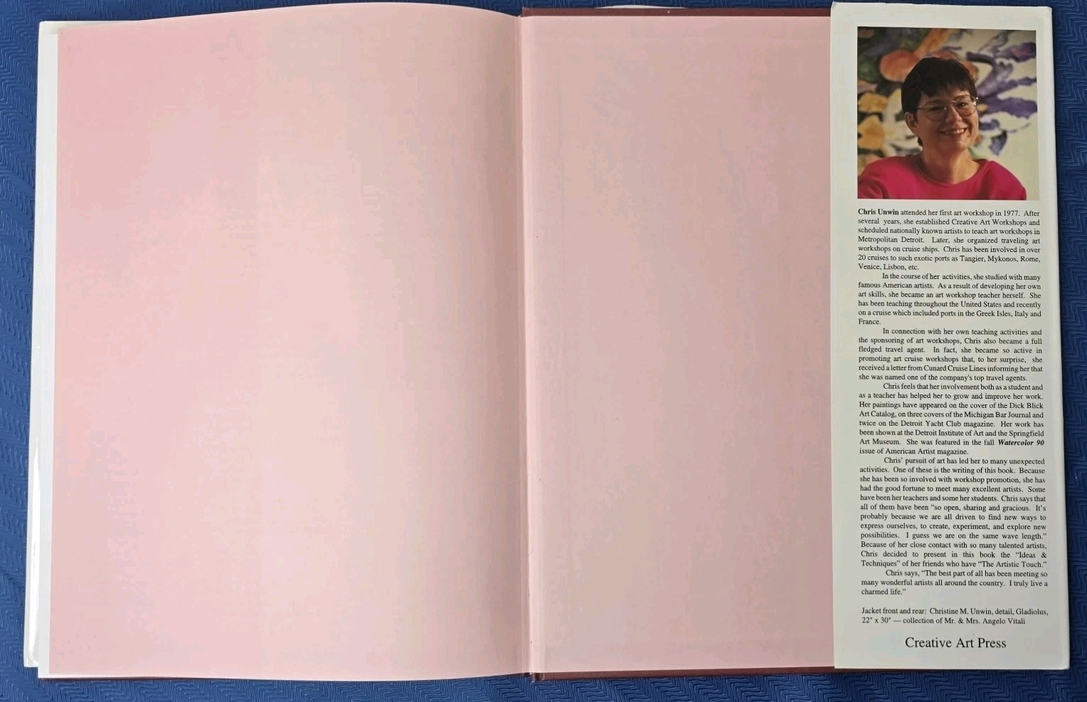Artistic Touch by Christine M. Unwin SIGNED (1995, Hardcover) Signature DJ