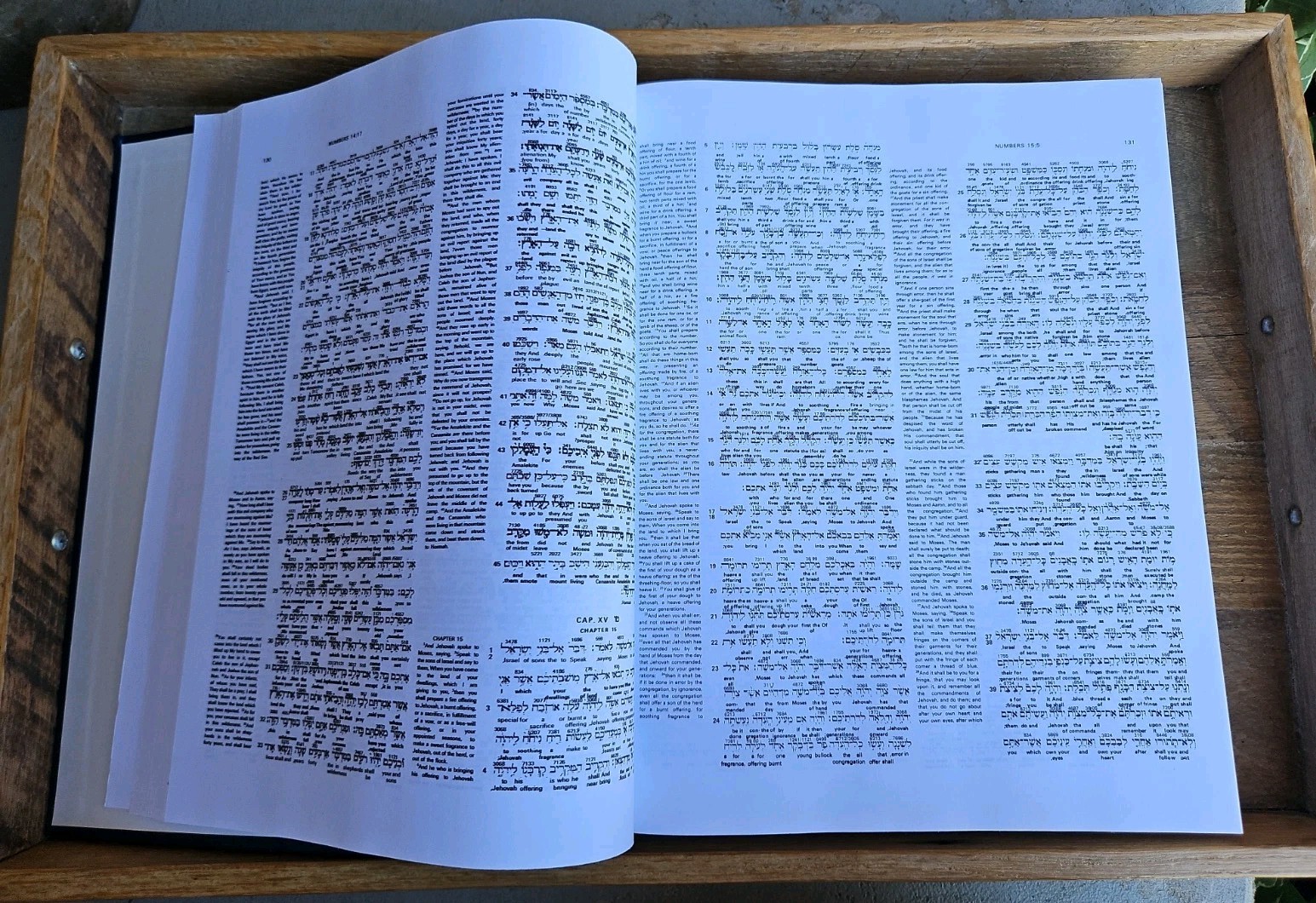 VG+! The Interlinear Bible: Hebrew Greek English by Jay P. Green Navy Hardcover