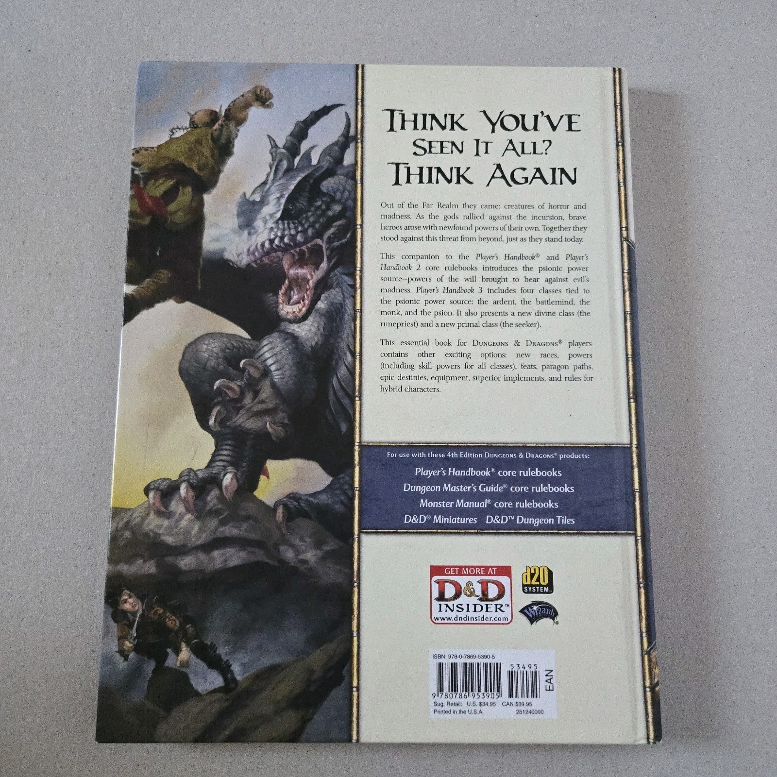 Dungeons & Dragons: Player’s Handbook 2 and 3 Hardcover 4th Edition Books