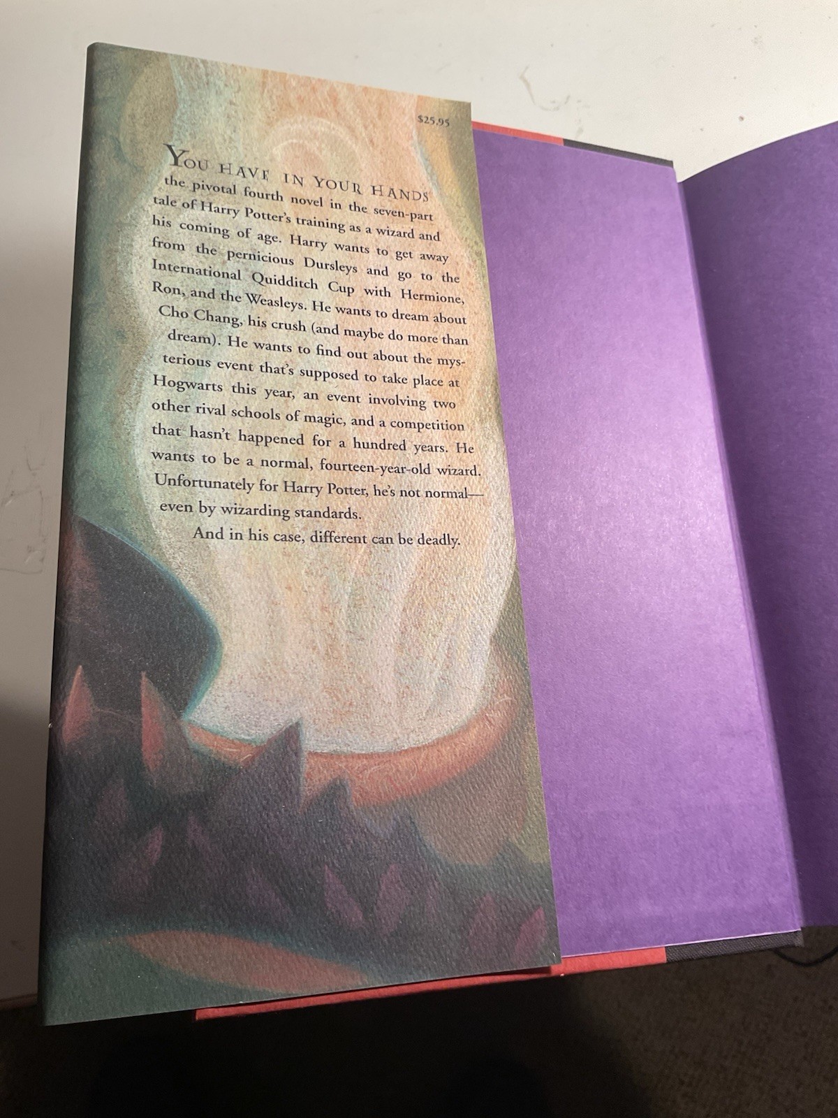 Harry Potter Goblet of Fire 1st Edition 1st Printing Scholastic Press 2000