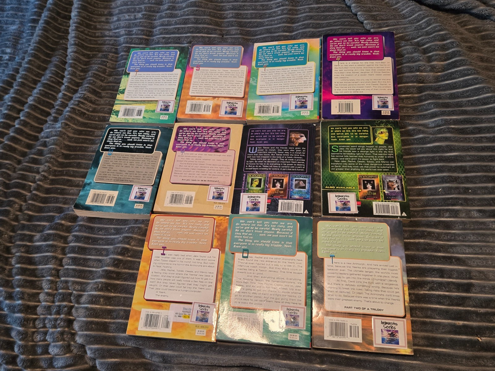 Lot Of 11 Animorphs by K.A. Applegate Chapter Book Series Paperback lot