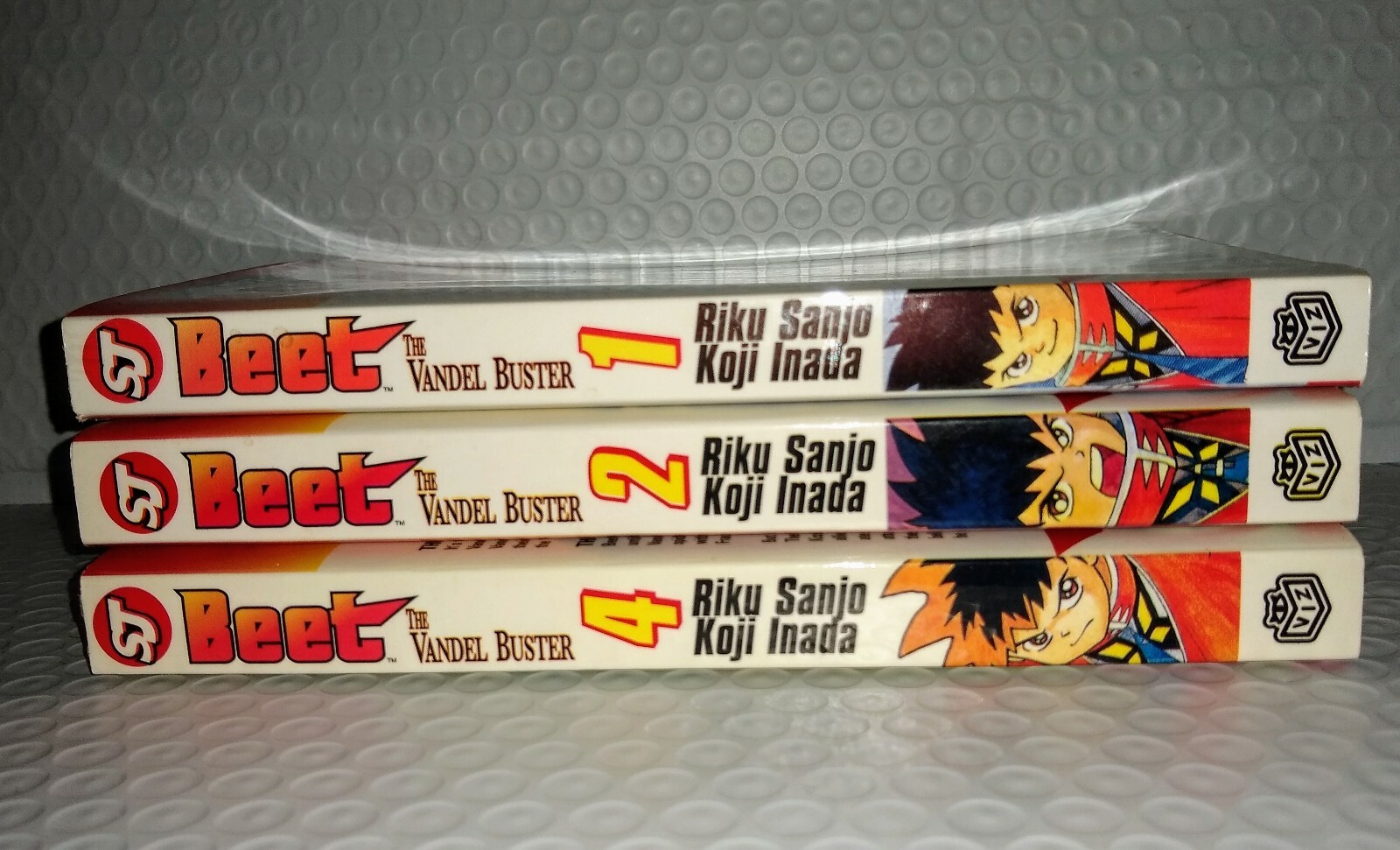 Lot of 3 BEET The Vandel Buster Shonen Jump Graphic Novels Paperbacks #1, 2 & 4