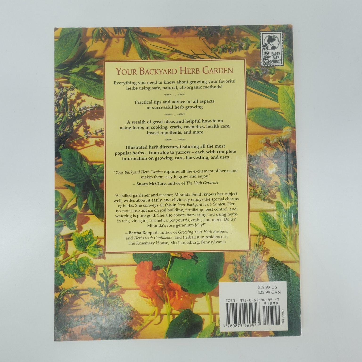 Your Backyard Herb Garden Miranda Smith 1997 1st Printing Gardening Rodale