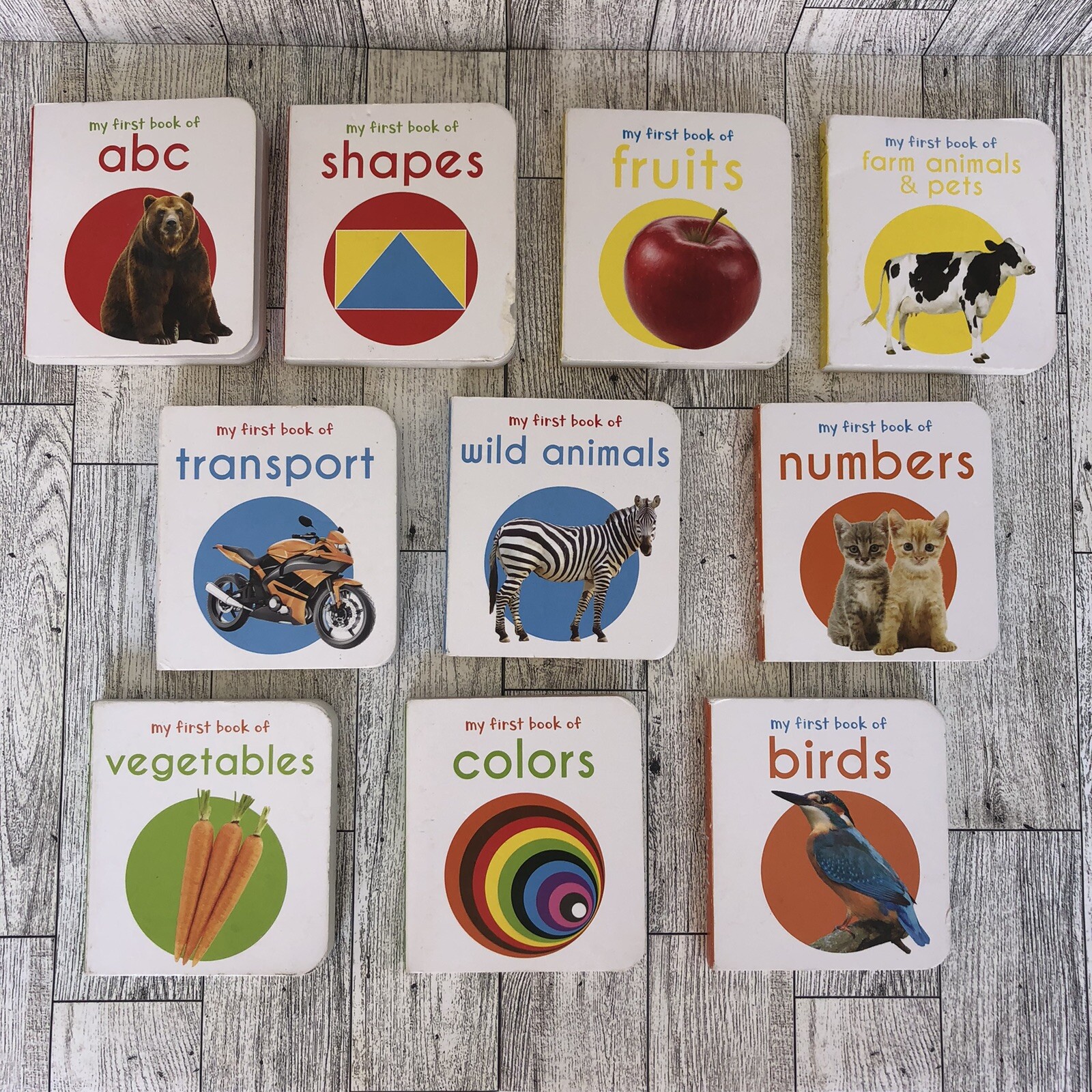 My First Learning Library Lot Of 10 Board Books Various Themes *READ*