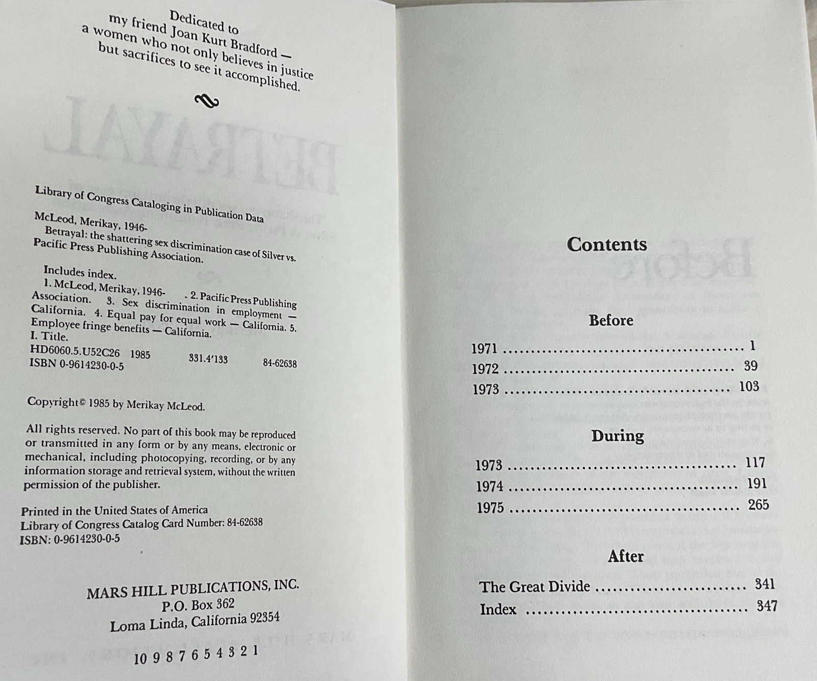 Betrayal: The Shattering Sex Discrimination Case against Pacific Press (SDA)