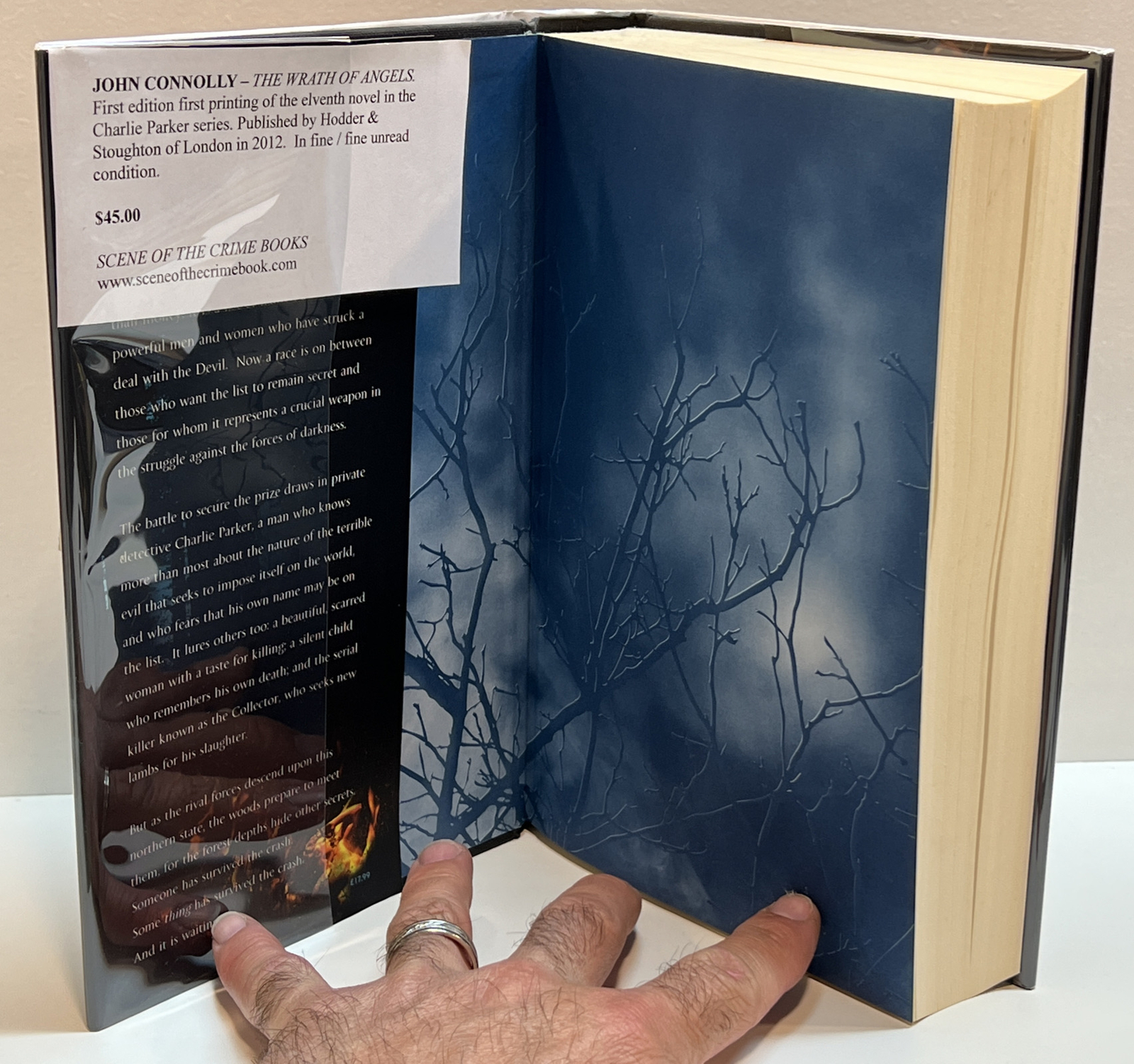 The Wrath of Angels by John Connolly 1st Edition Printing With Protective Cover