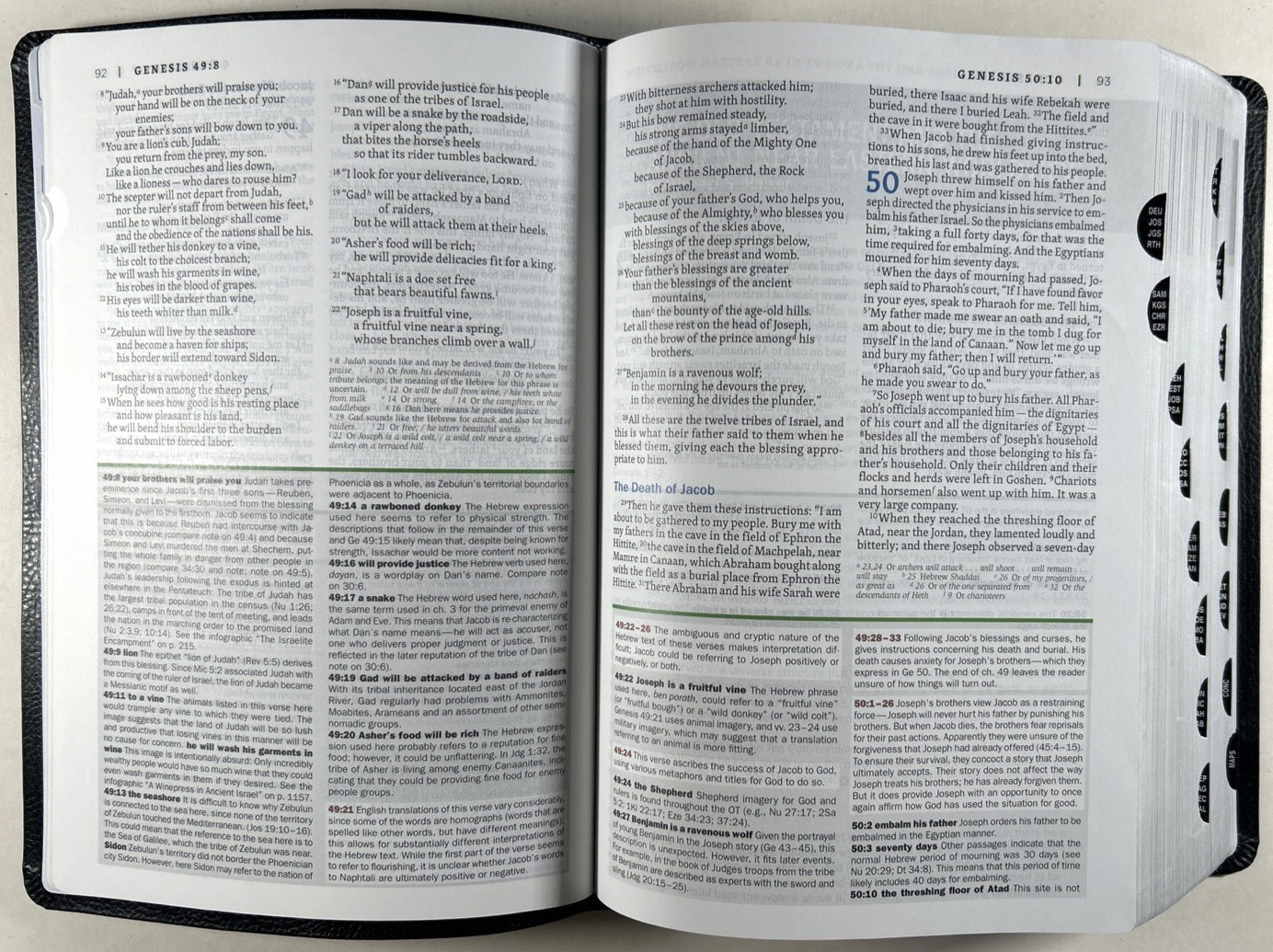 NIV Faithlife Illustrated Study Bible Black Premium Bonded Leather Indexed LNOB