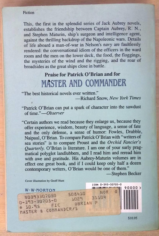 Patrick O’Brian, Aubrey-Maturin Series Vol 1-20 Trade Paperback