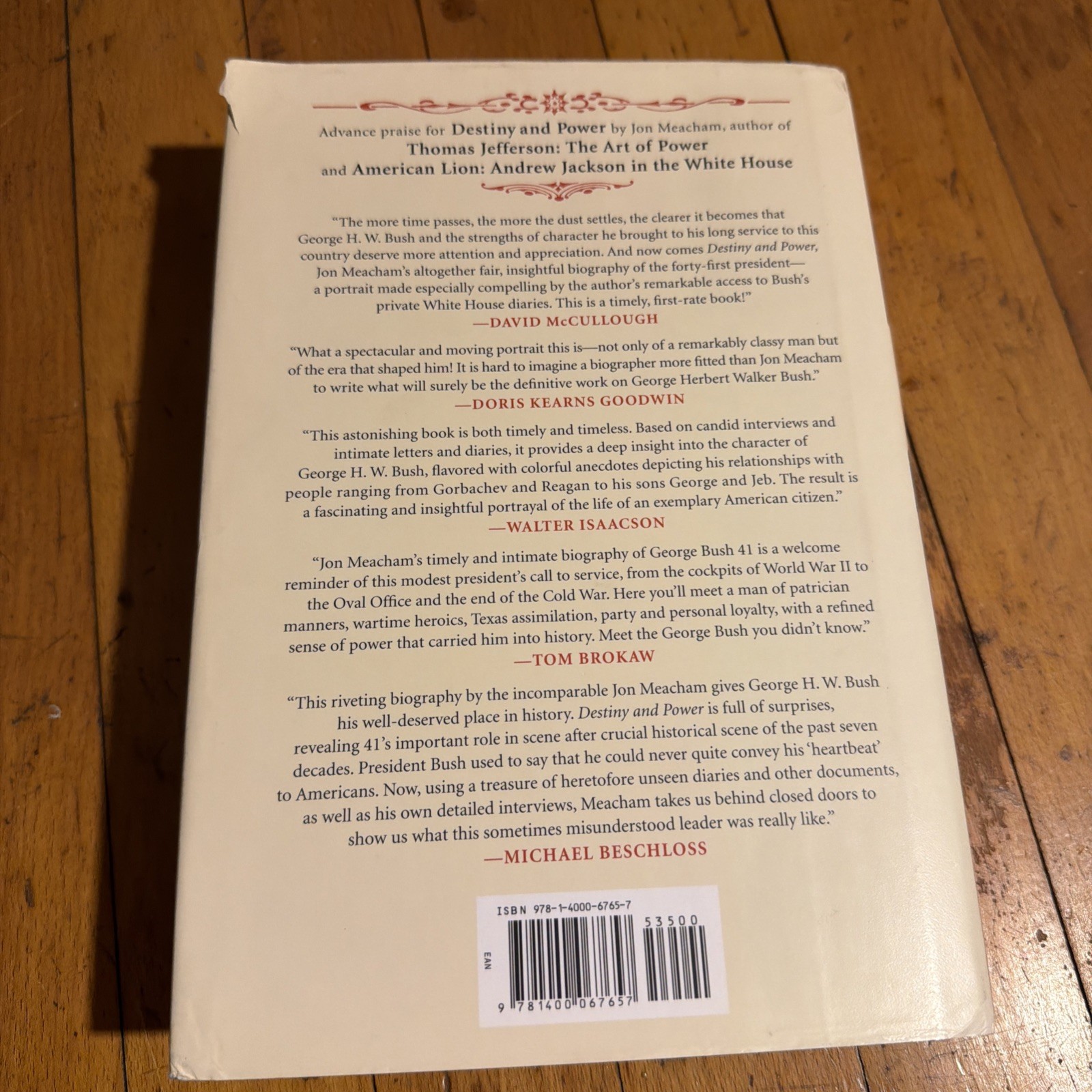 Jon Meacham DESTINY AND POWER George H.W. Bush First/First HC DJ Biography