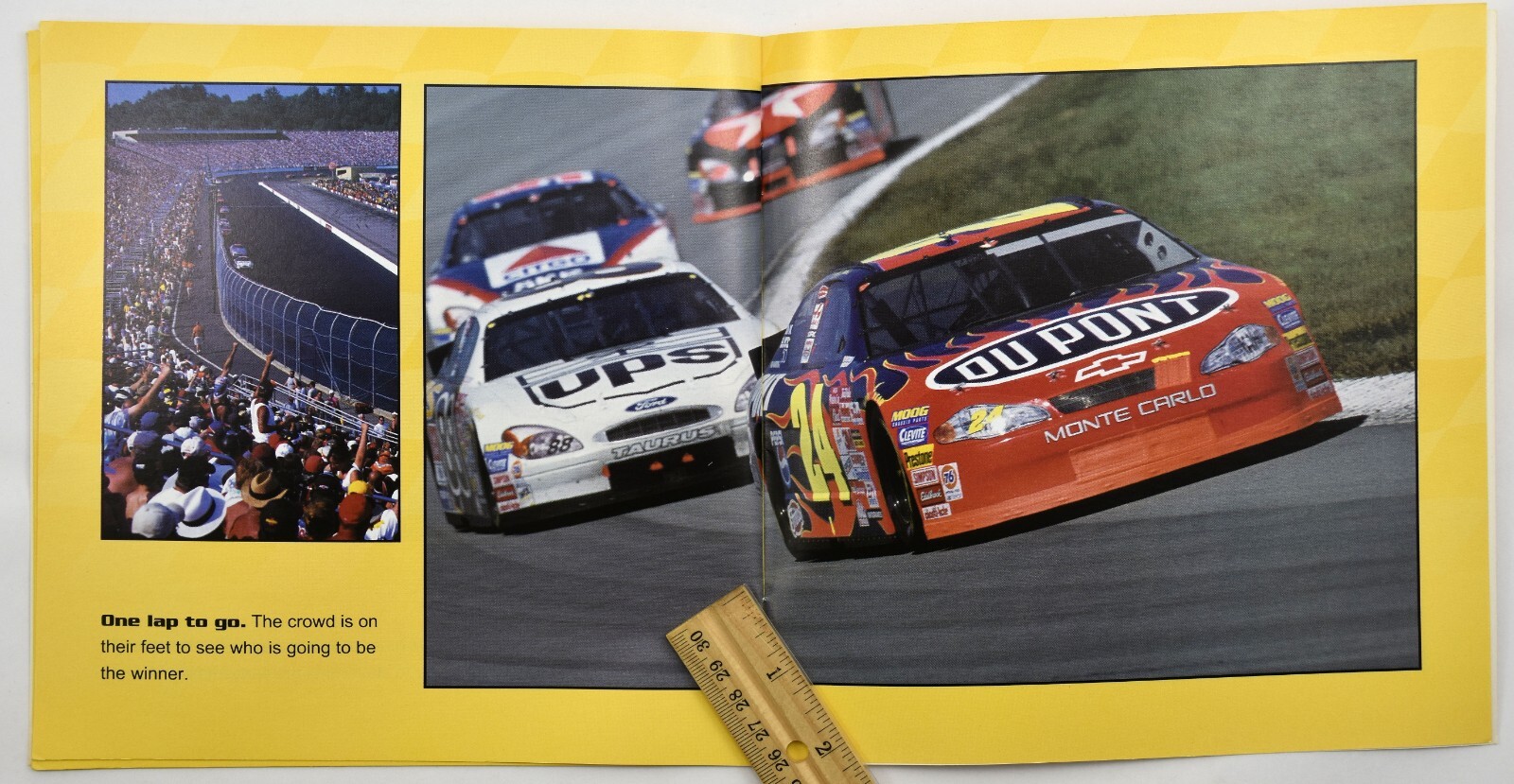 Racing with NASCAR – Paperback PB Jeff Gordon – Bendon Publishing – 2002 LN