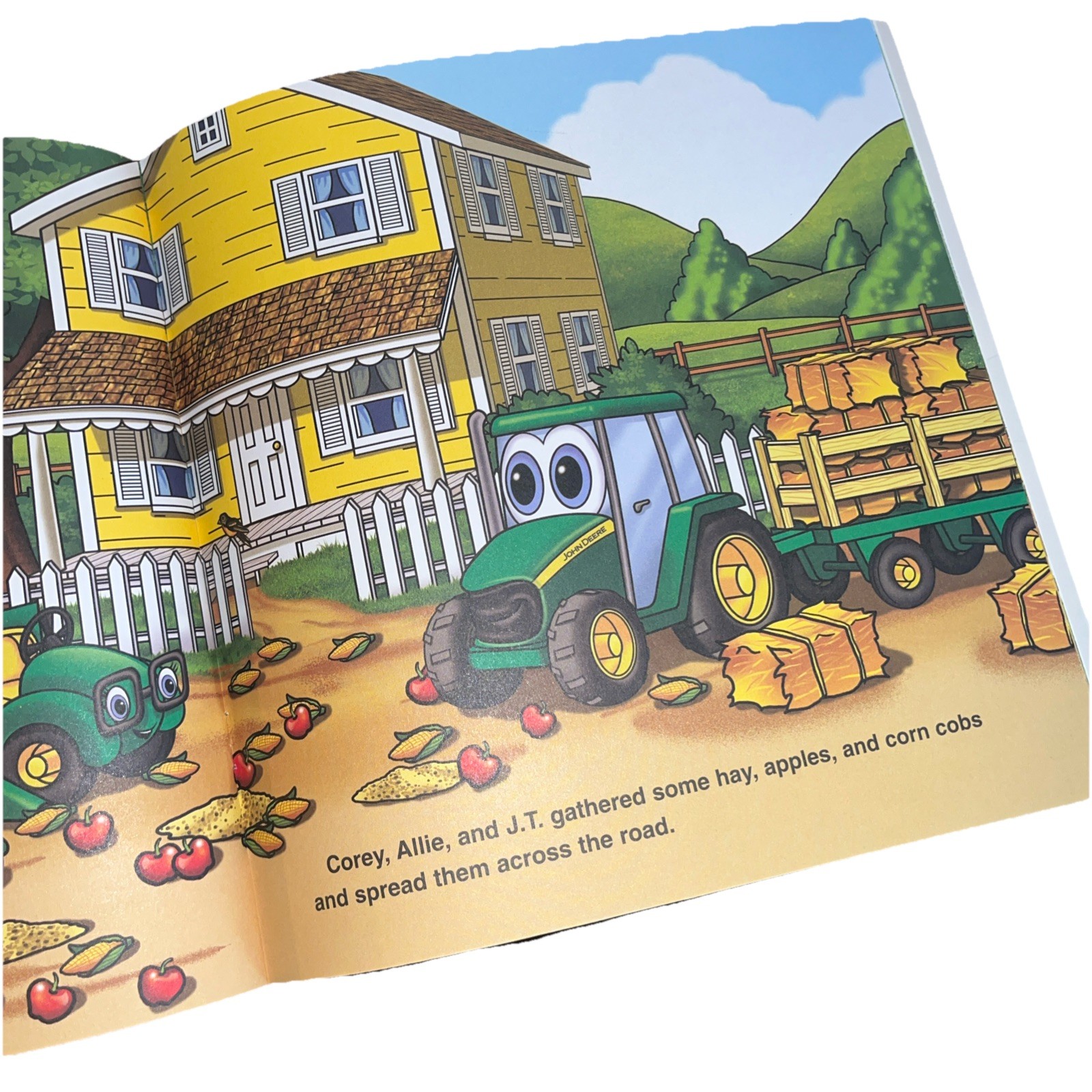 3 Book Set For Early Readers Disney, John Deere, Stickers Classic Library