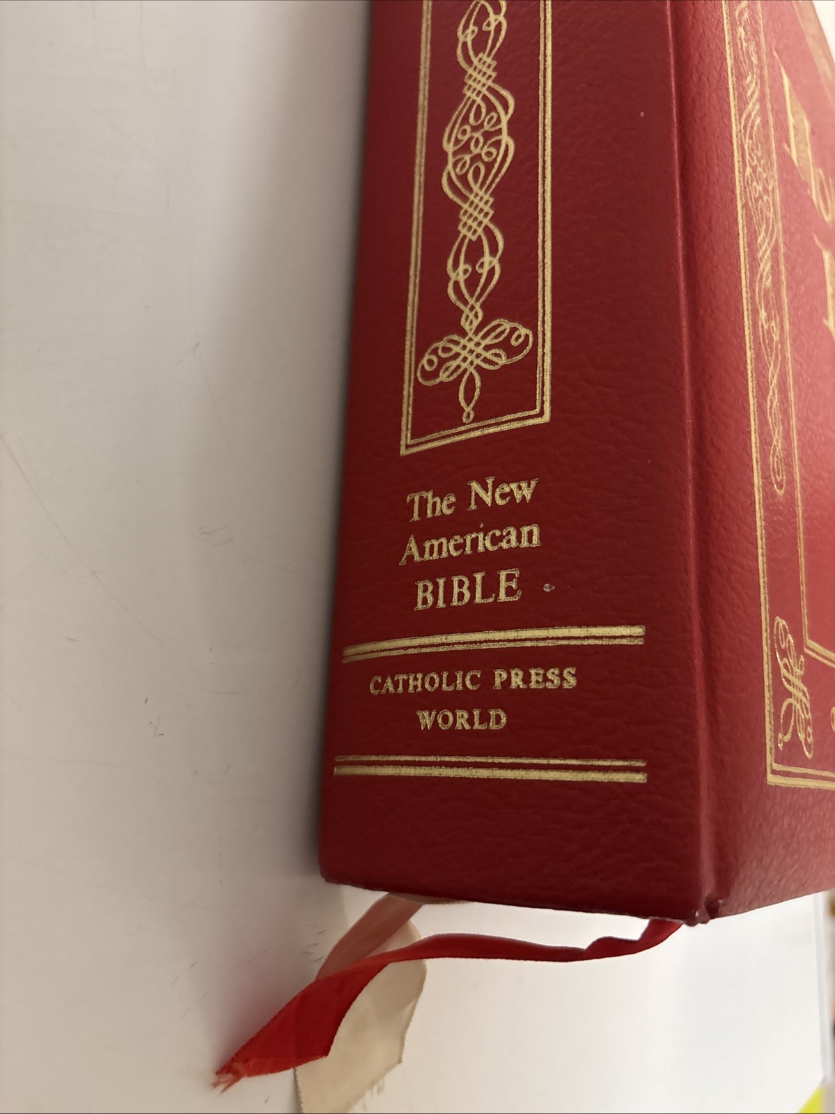 Holy Bible NAB Red. The New American Bible. Catholic Press World