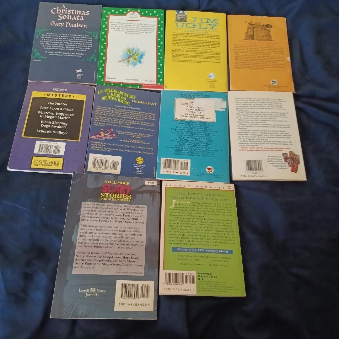 10 Pieces Various Titles Various Authors Young Adult Paperback Book Novel Lot