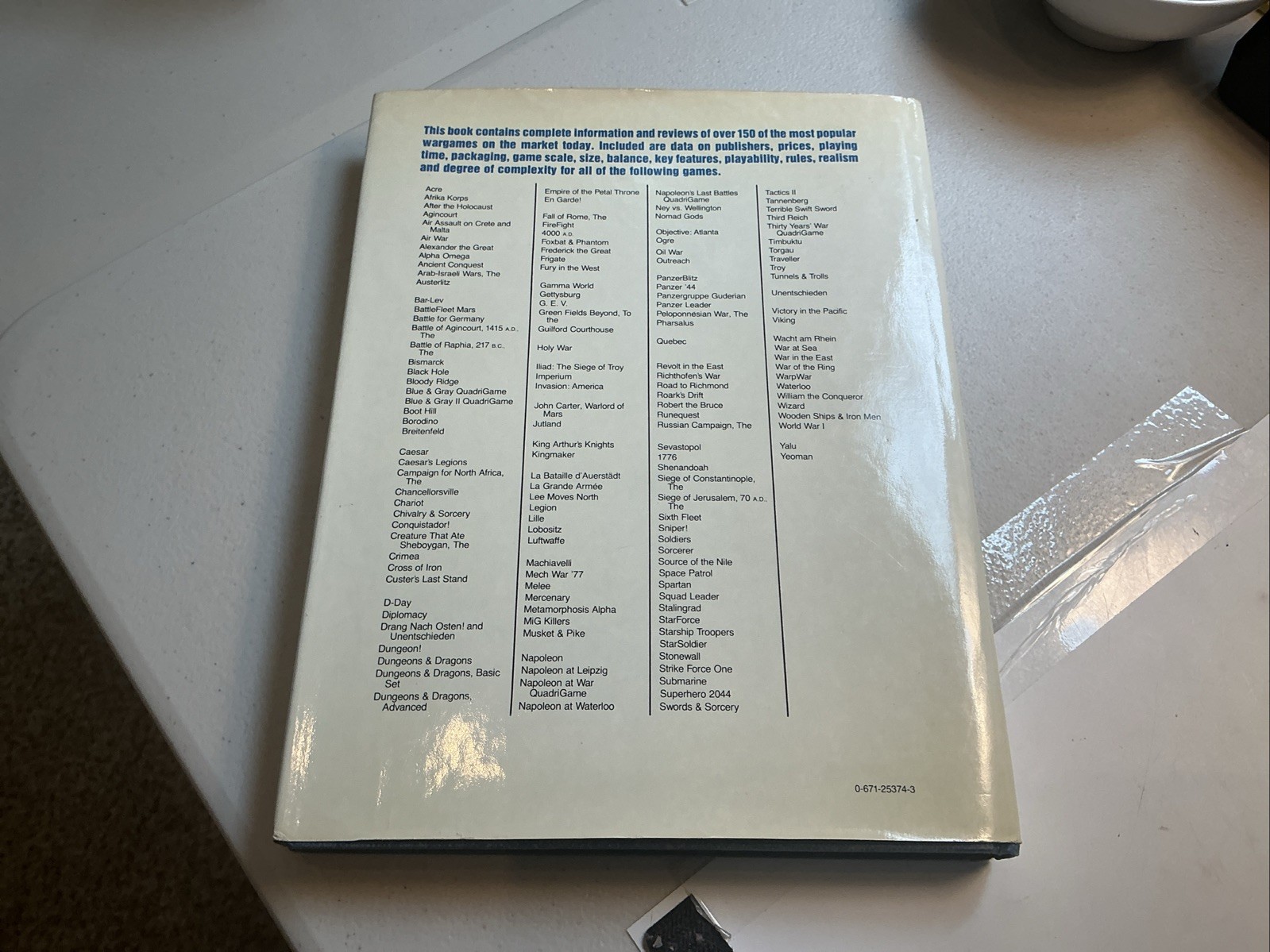 The Complete Book Of Wargames The Editors Of Consumer Guide Jon Freeman White HC