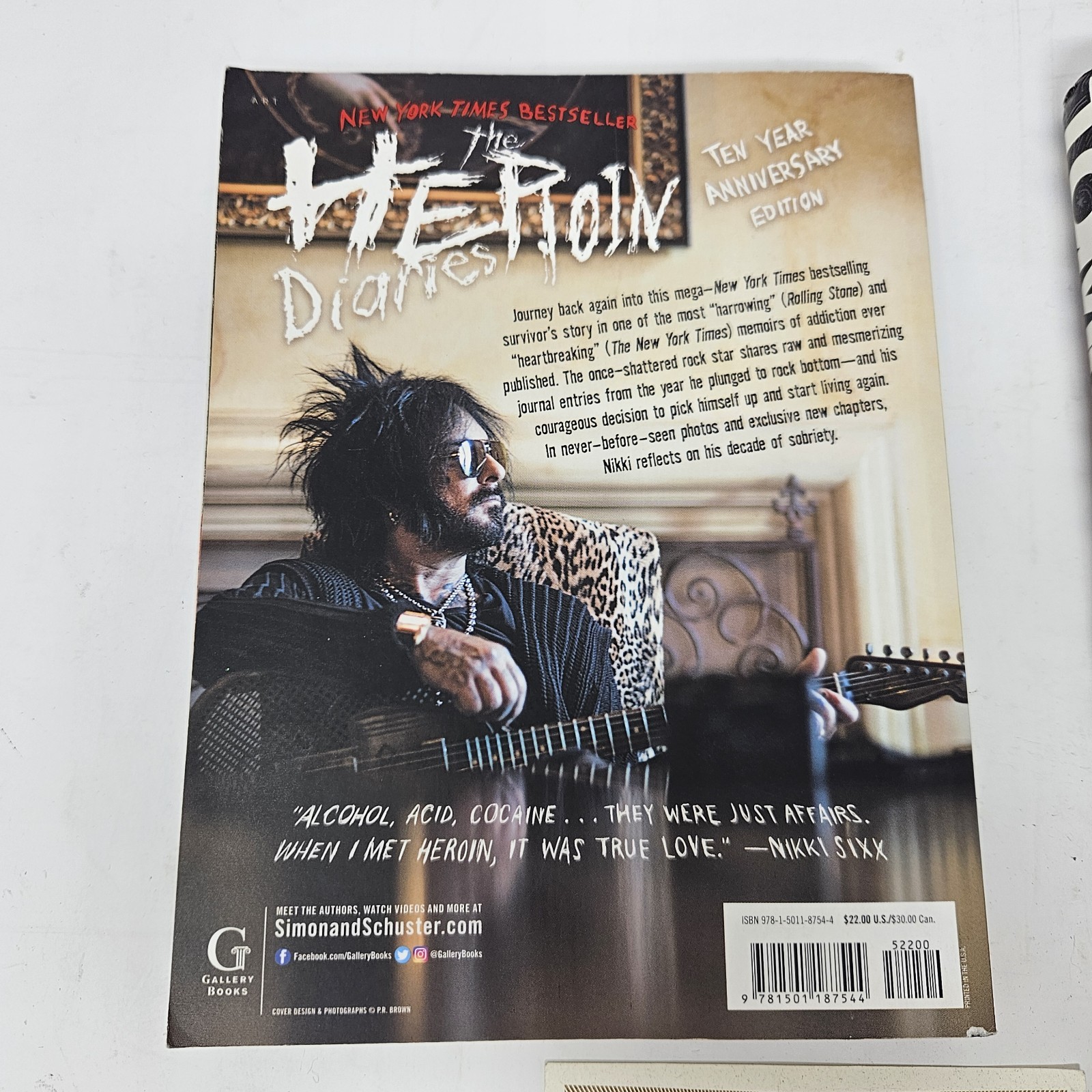 The Heroin Diaries Ten Year Anniversary Edition SIGNED Nikki Sixx W/ Tommyland