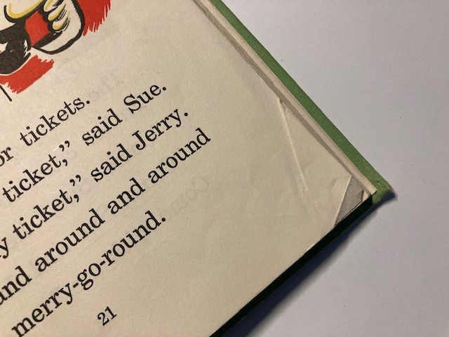 1962 Jerry Goes Riding HC Easy To Read Children’s Book Benefic Press