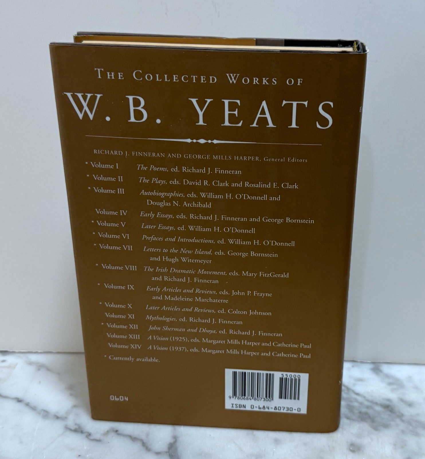 THE COLLECTED WORKS OF W. B. YEATS – VOLUME IX – 2004 – HARDCOVER