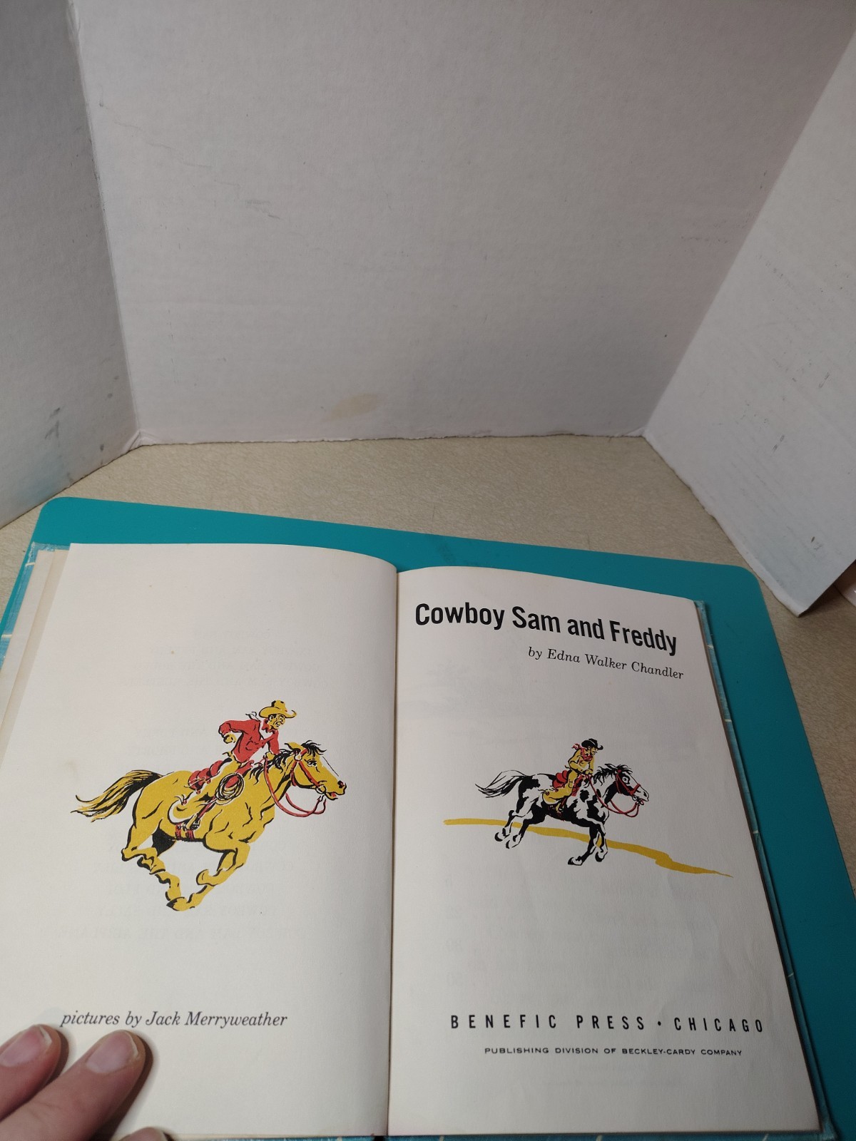COWBOY SAM And FREDDY Edna Walker Chandle 1970 Benefic Press