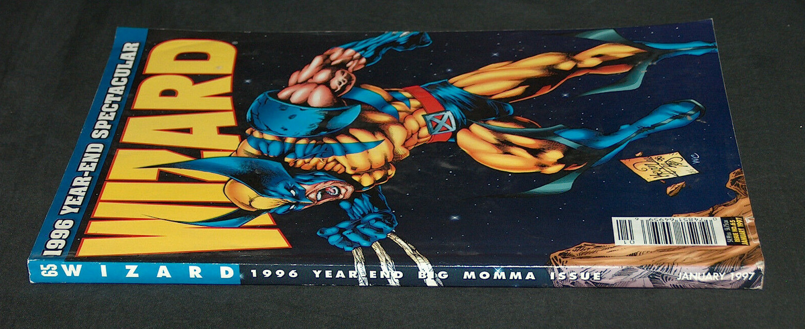 WIZARD January 1997 #65 Magazine Wolverine 1996 Year End Big Momma Issue VG
