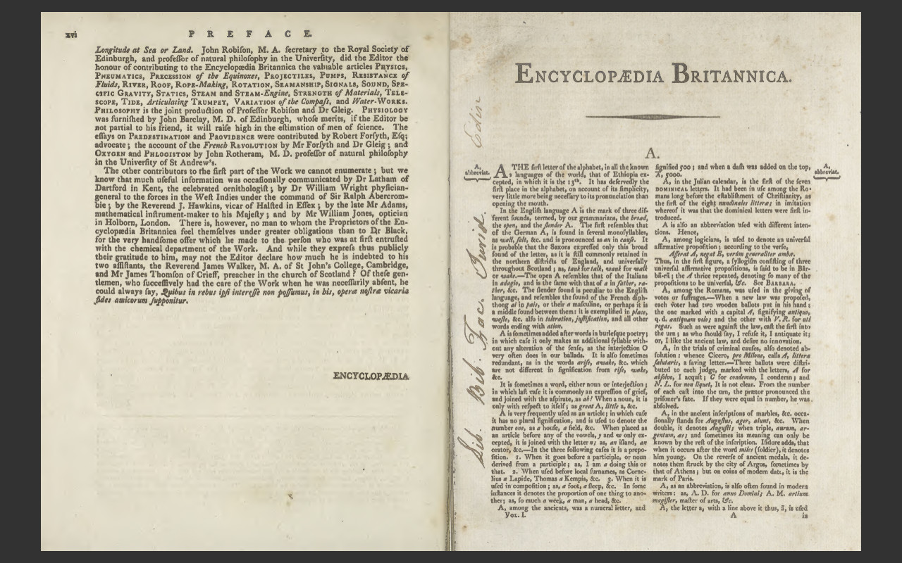 ENCYCLOPEDIA BRITANNICA, 1797 3rd Edition, all 18 Volumes, eBook on USB