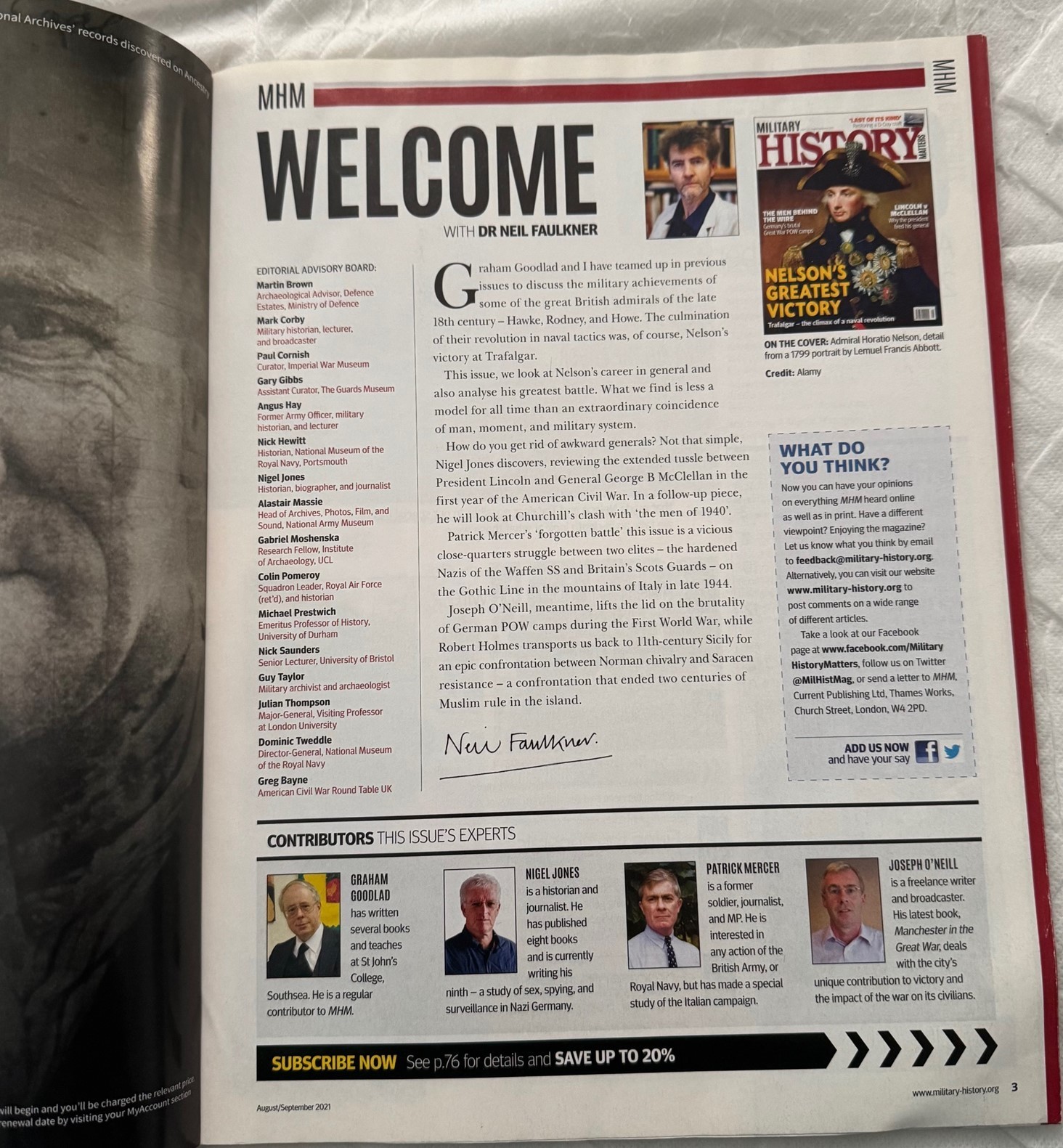 Military History Matters Issue: #123 August/September 2021 NELSONS GREATEST