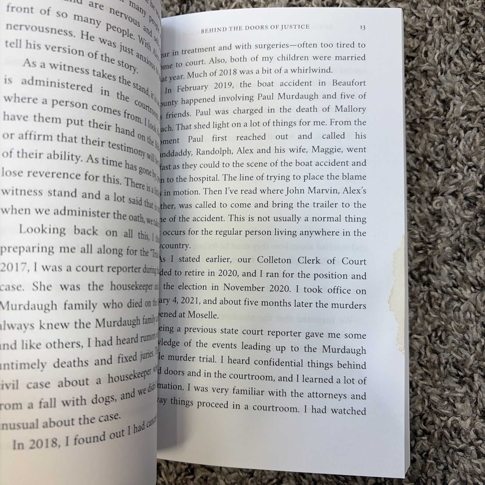 Behind the Doors of Justice: The Murdaugh Murders book by Rebecca Becky Hill