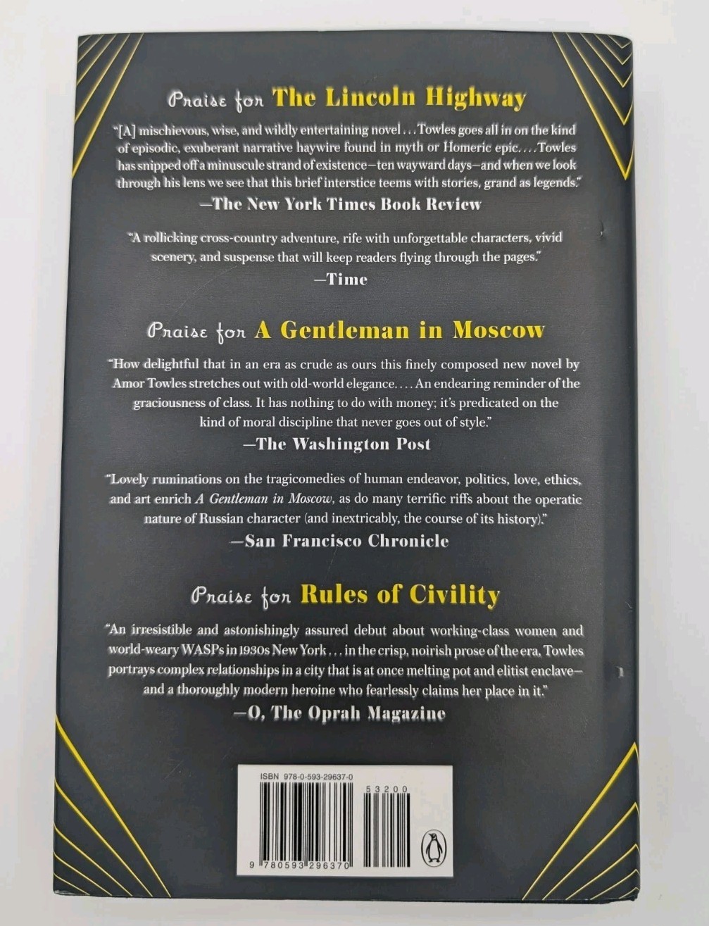Table for Two Fictions Amor Towles Signed First Edition Short Stories Hardcover
