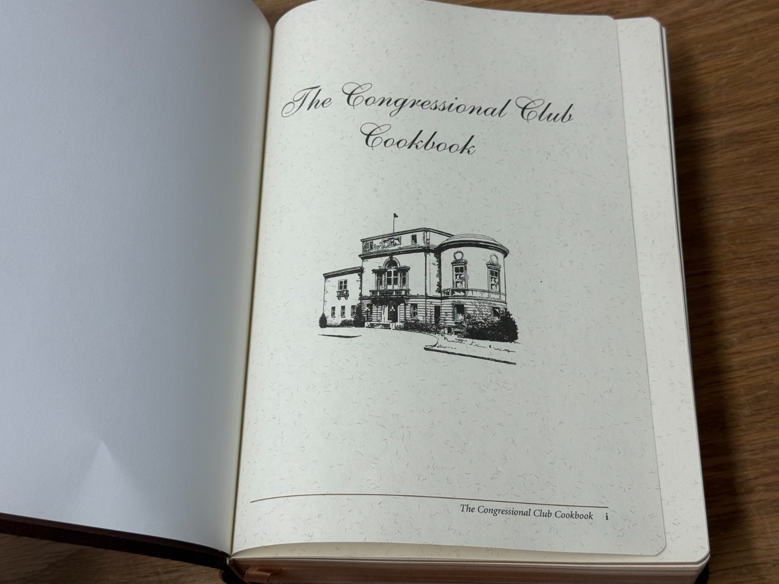 The Congressional Club Cookbook, 2005 14th Edition, Collection of Recipes