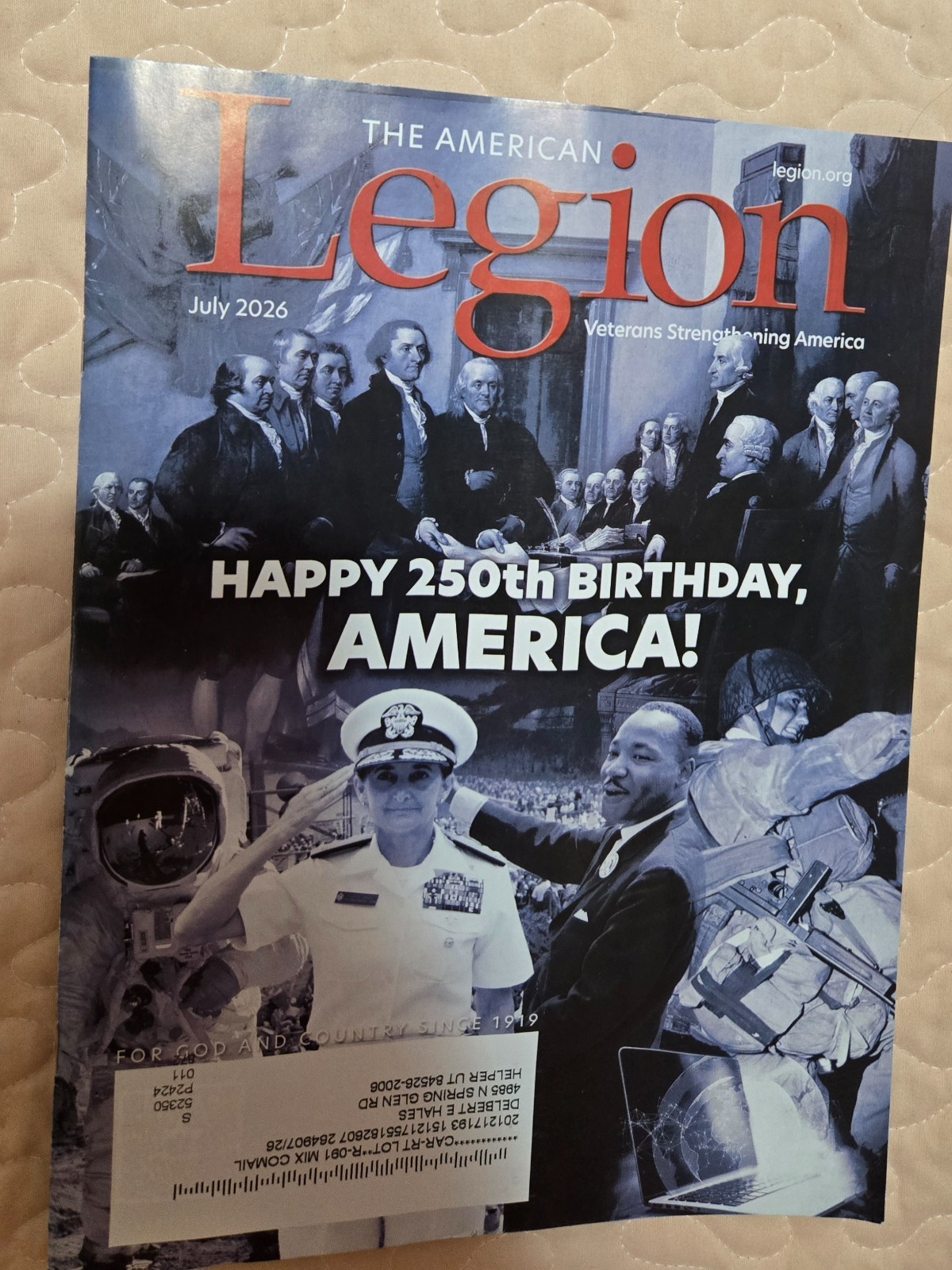 The American Legion magazine JULY 2026 Happy 250th Birthday America!