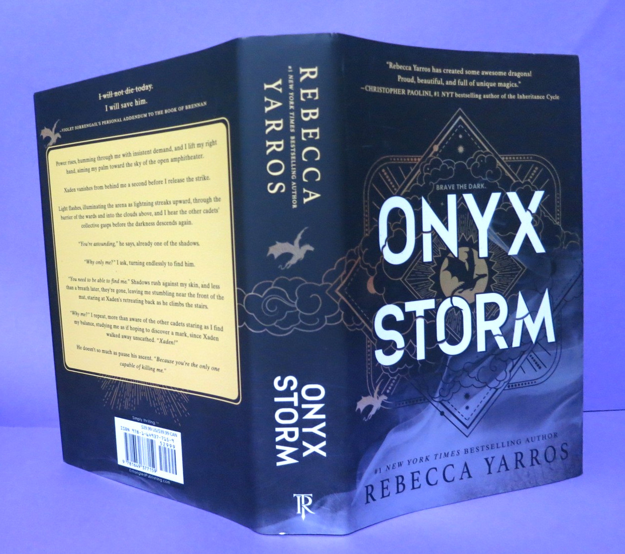 Onyx Storm Rebecca Yarros 2025 1st Edition Hardcover DJ Empyrean